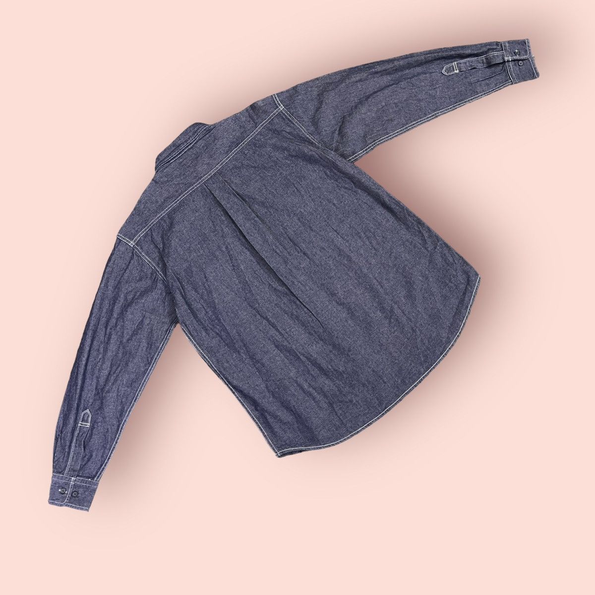 Issey Miyake VINTAGE IY BASICS CHAMBRAY BLUE BUTTON UP SHIRT LS Size US M / EU 48-50 / 2 - 11 Thumbnail