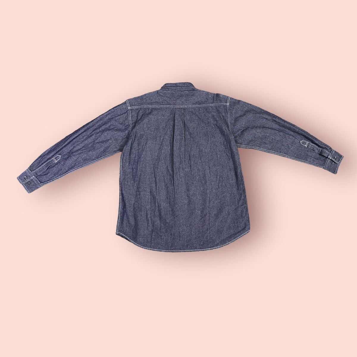 Issey Miyake VINTAGE IY BASICS CHAMBRAY BLUE BUTTON UP SHIRT LS Size US M / EU 48-50 / 2 - 12 Thumbnail