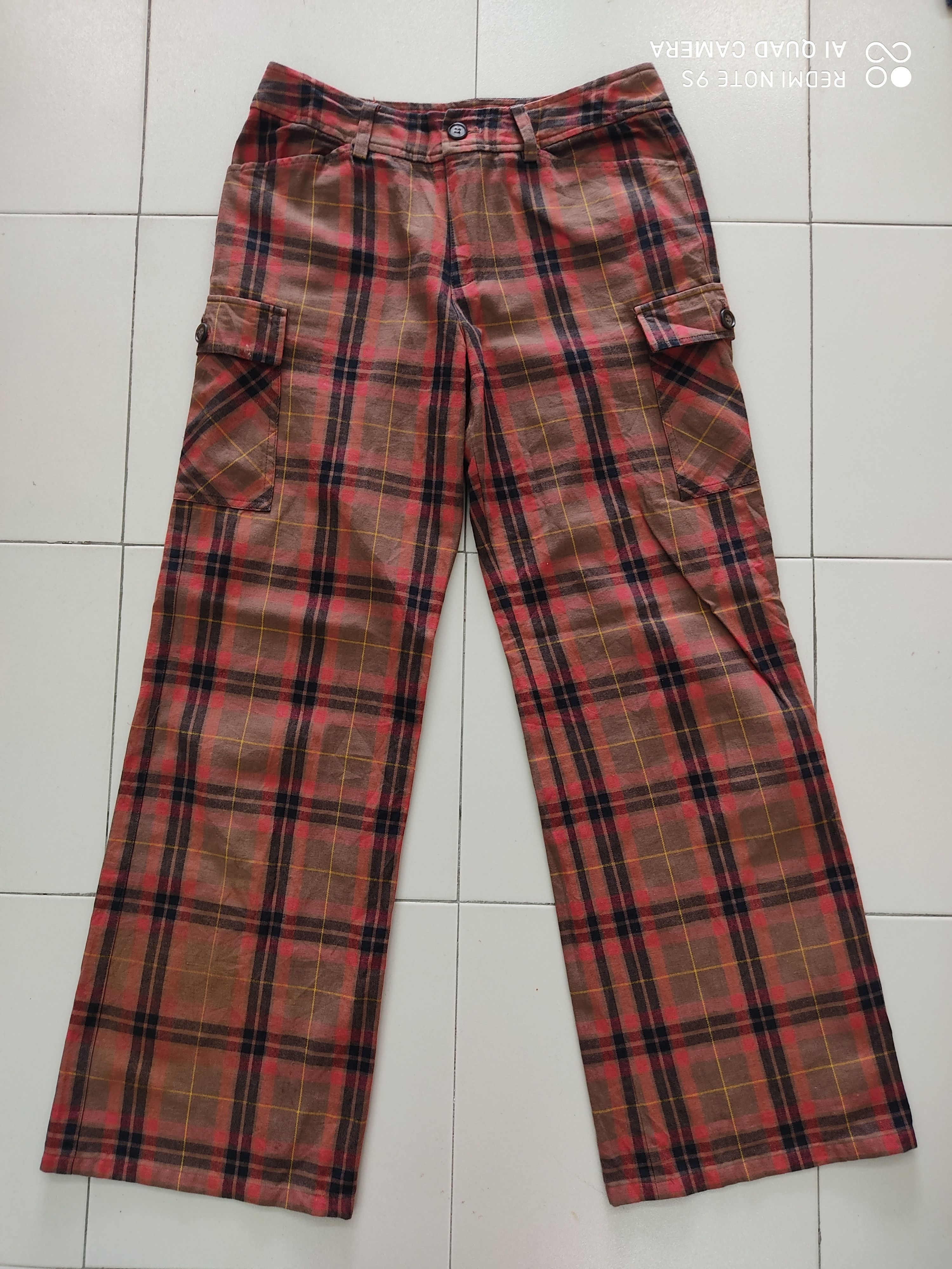 Mouth Valley Checkered Multipocket Utility Cargo Pant