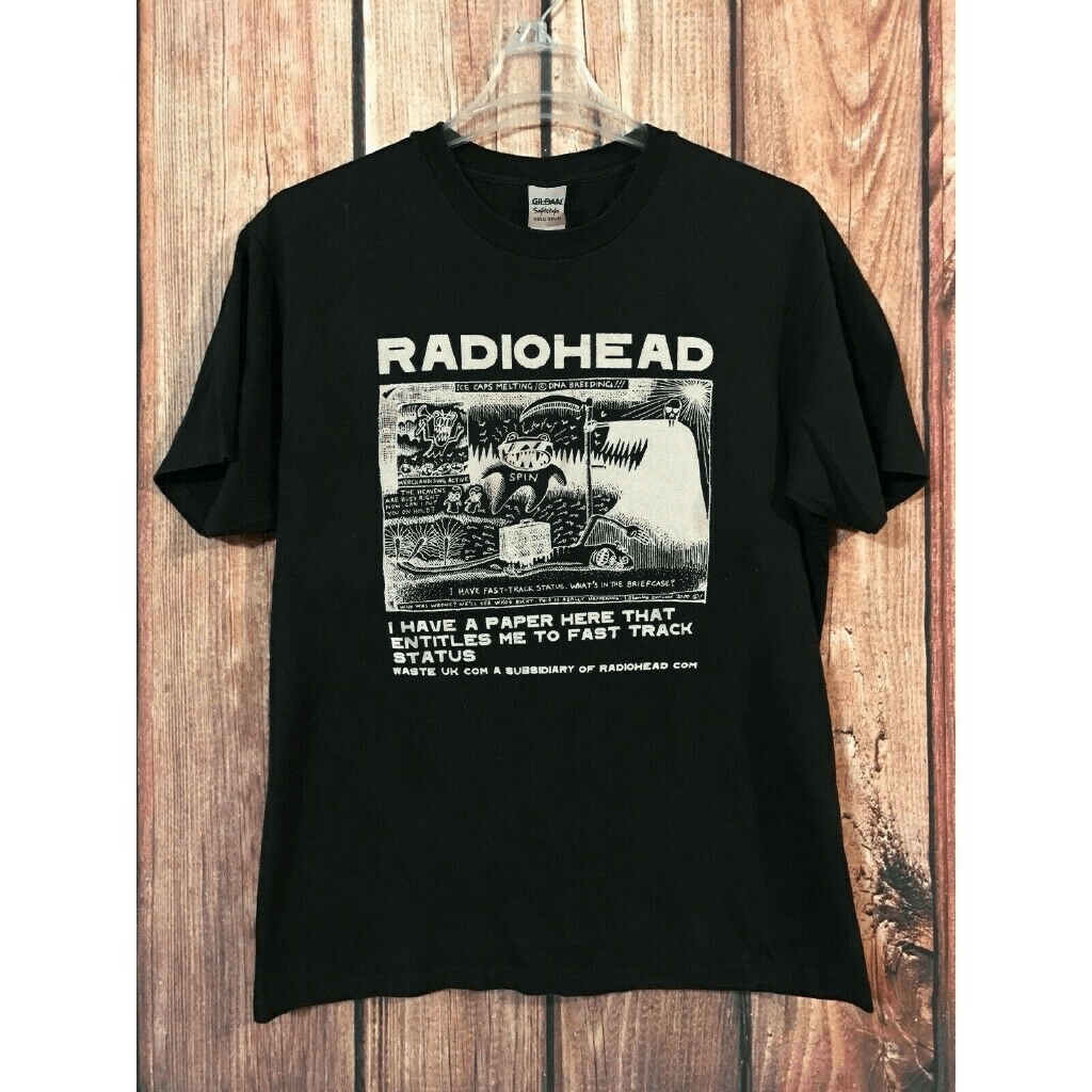 Gildan Hot Vintage Radiohead Concert Tour Rock Music Band TShirt Grailed
