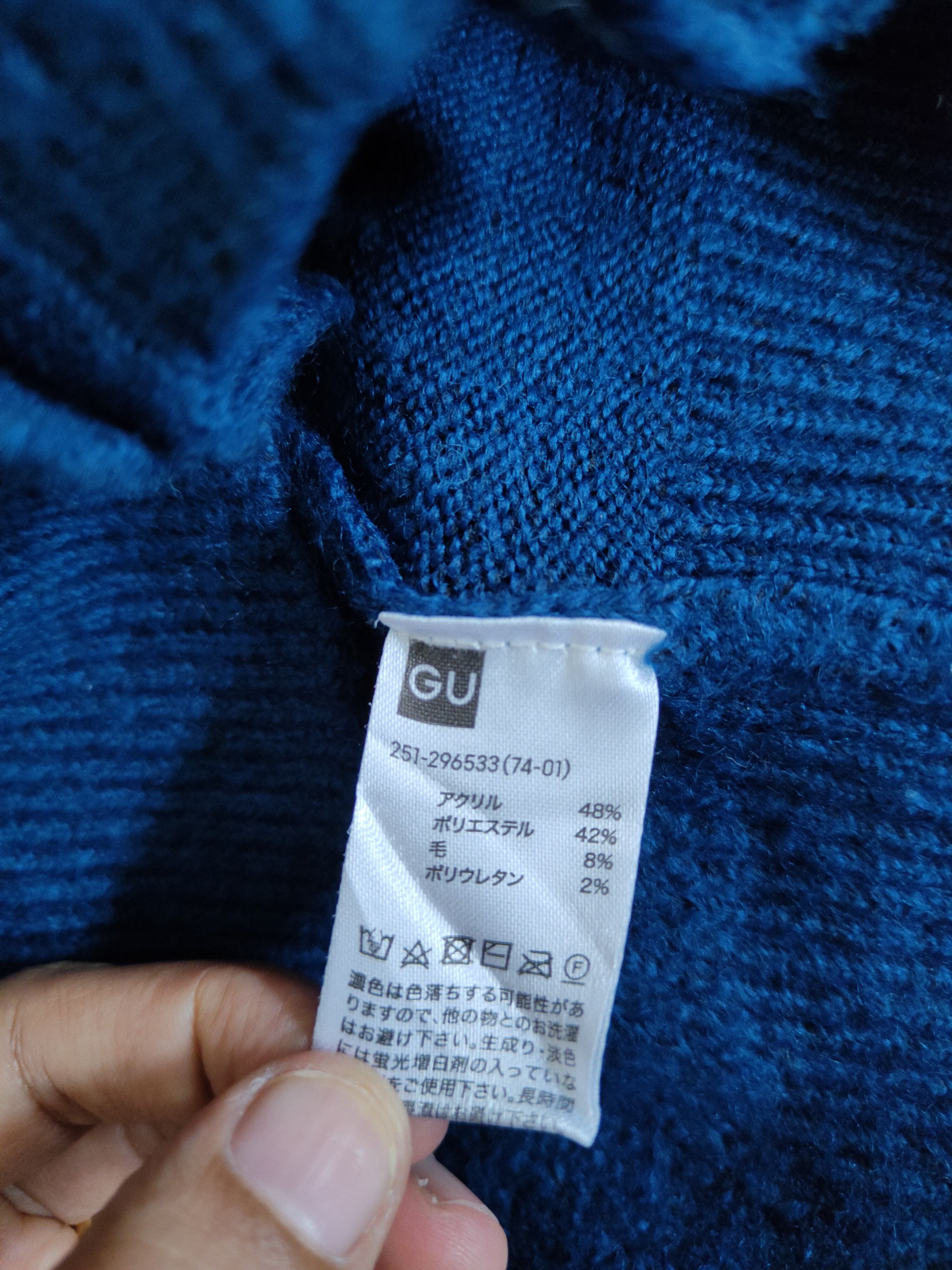 GU GU Blue Knitwear Cardigan #5489 Size M / US 6-8 / IT 42-44 - 10 Thumbnail