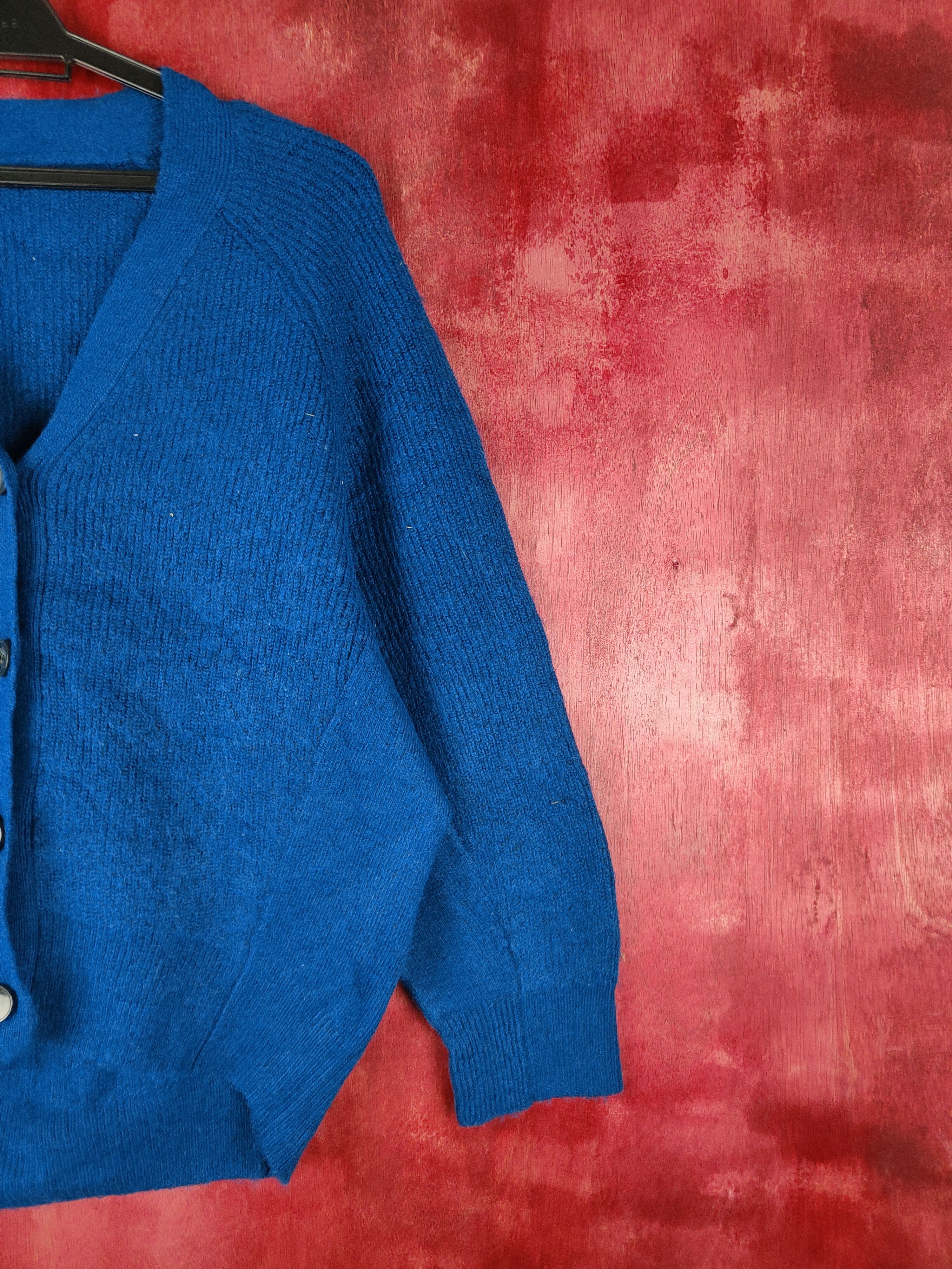 GU GU Blue Knitwear Cardigan #5489 Size M / US 6-8 / IT 42-44 - 5 Thumbnail