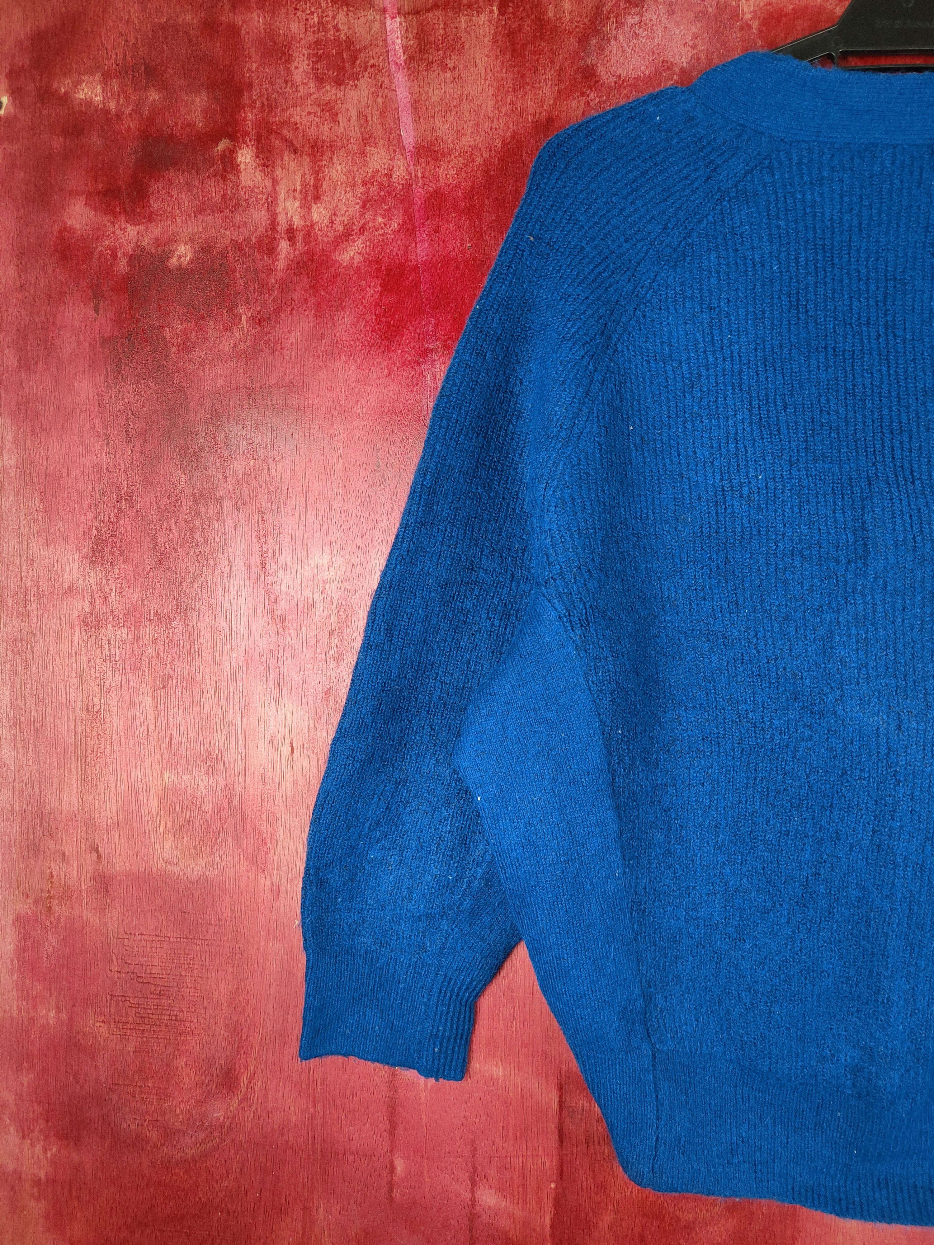 GU GU Blue Knitwear Cardigan #5489 Size M / US 6-8 / IT 42-44 - 8 Thumbnail