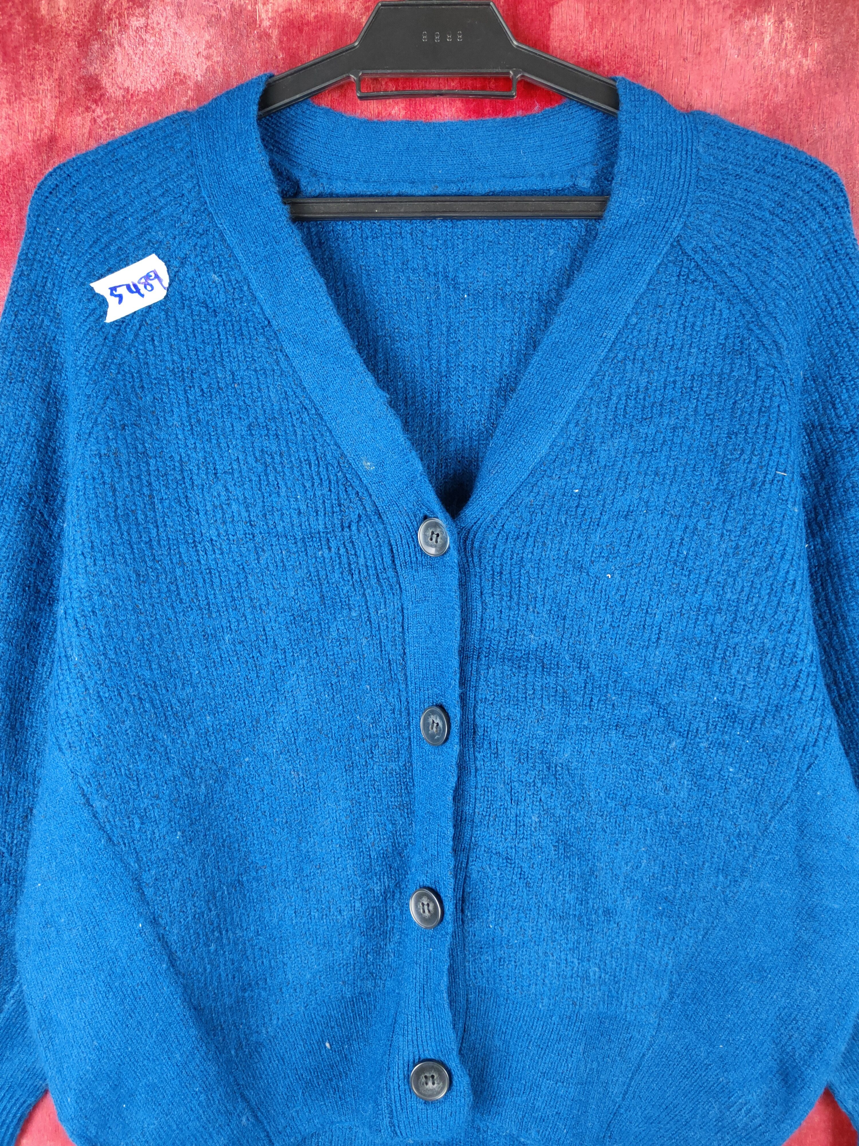 GU GU Blue Knitwear Cardigan #5489 Size M / US 6-8 / IT 42-44 - 2 Thumbnail