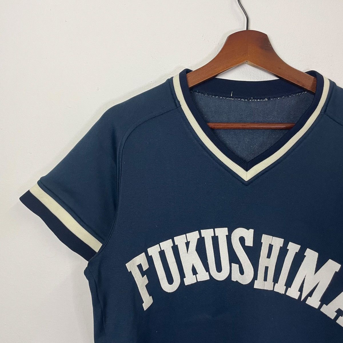 Descente × Japanese Brand Vintage 90s Fukushima 30 Japan Baseball Hip Hop Rap Tee Size US S / EU 44-46 / 1 - 2 Thumbnail