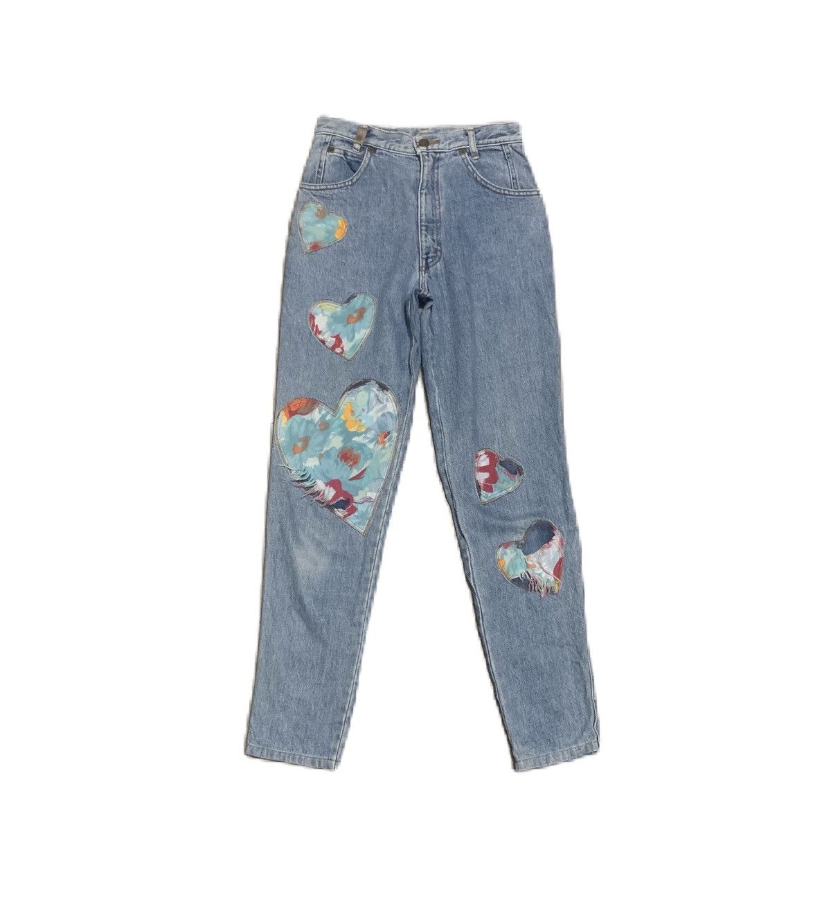 Kenzo Vintage Kenzo Jeans Patchwork Shashiko Boro Blue Jeans Size US 27 - 1 Thumbnail