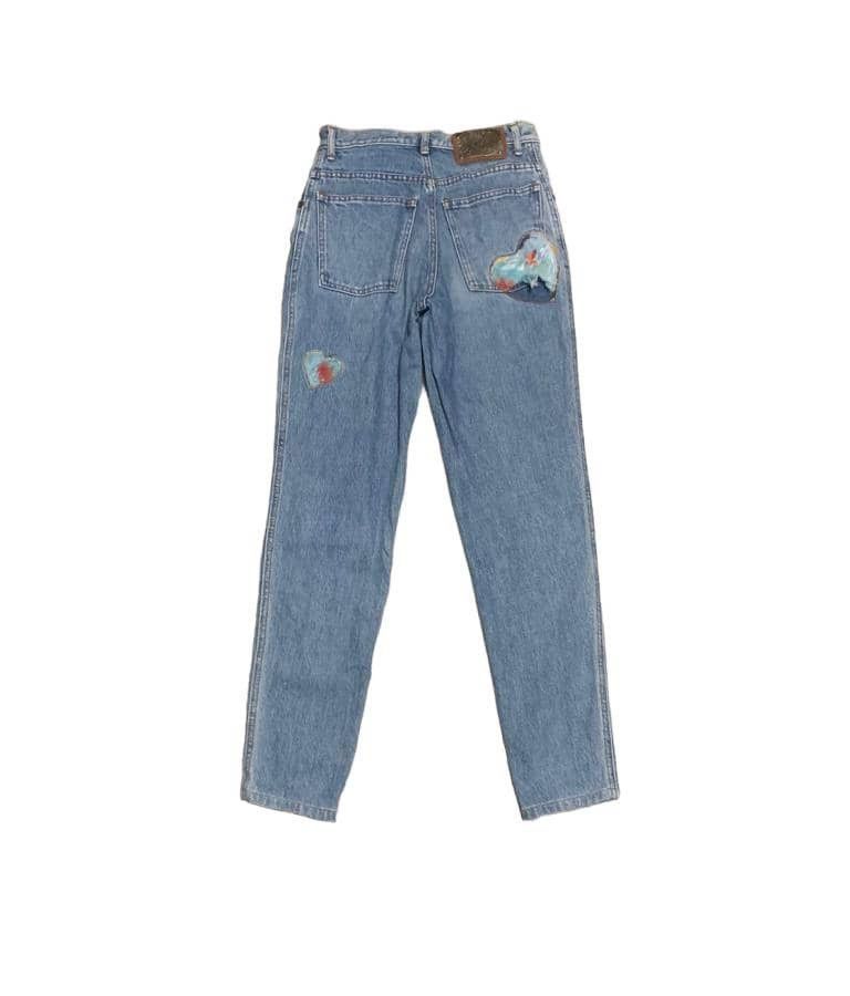 Kenzo Vintage Kenzo Jeans Patchwork Shashiko Boro Blue Jeans Size US 27 - 5 Thumbnail