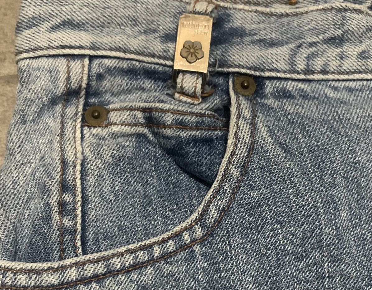 Kenzo Vintage Kenzo Jeans Patchwork Shashiko Boro Blue Jeans Size US 27 - 8 Thumbnail