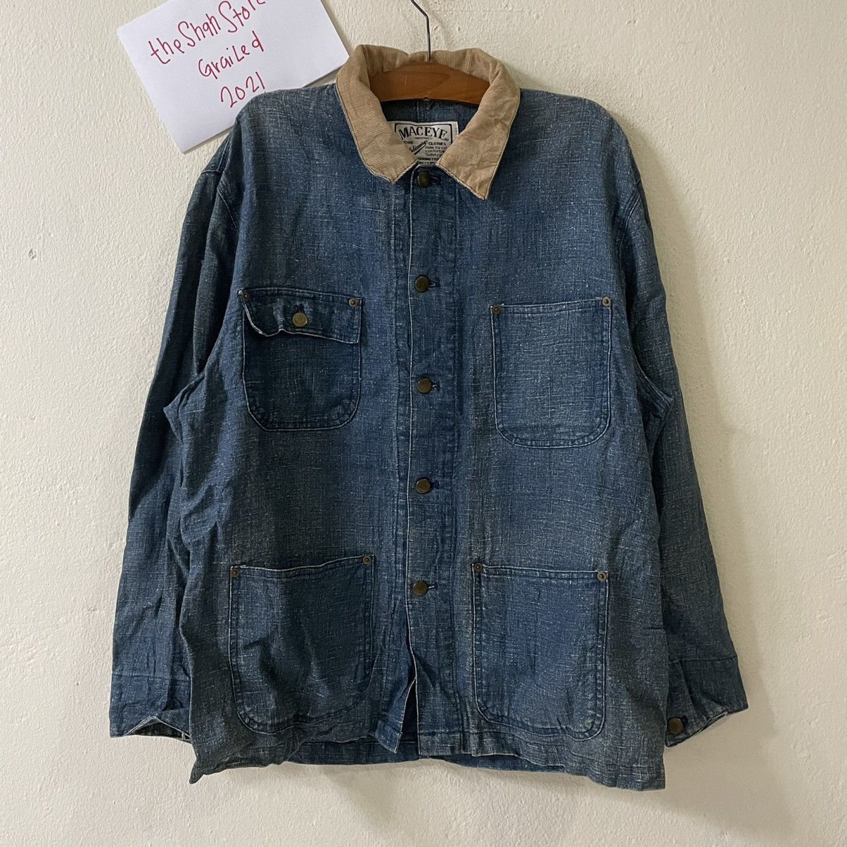 Indigo Vtg Maceye Industries Indigo Chambray Multipocket Jacket Size US XL / EU 56 / 4 - 1 Thumbnail