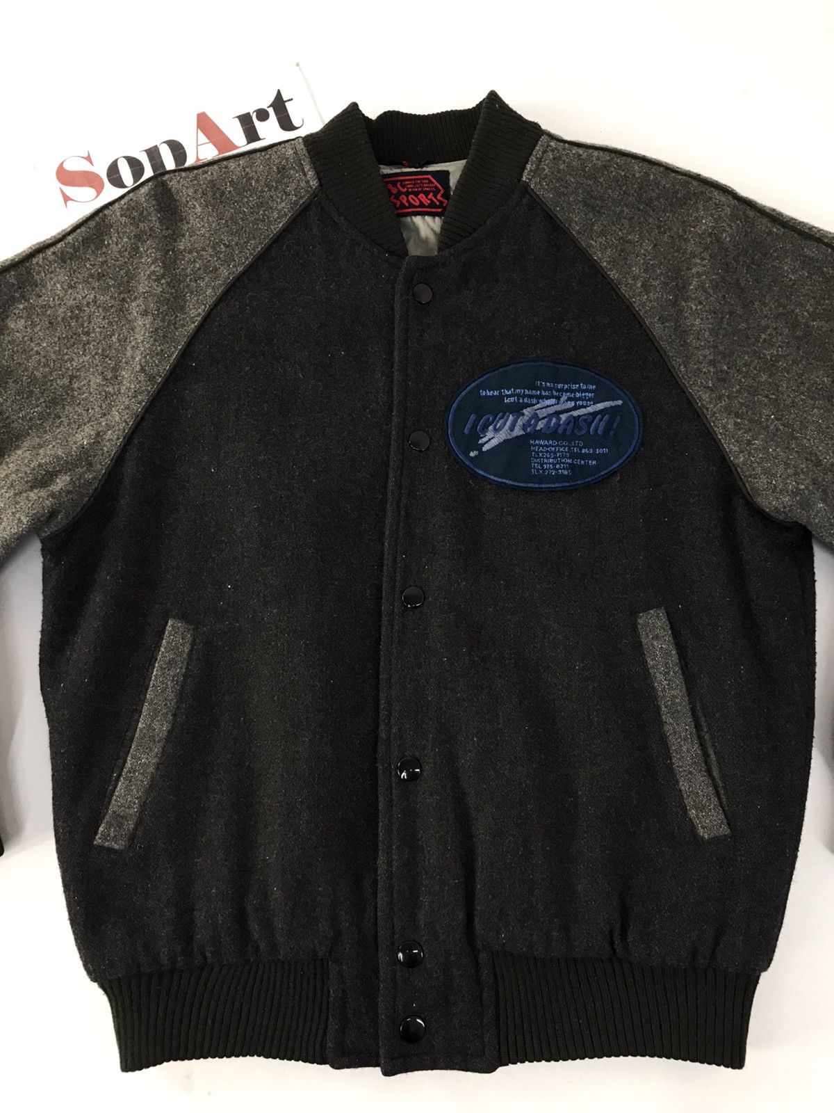 Japanese Brand × Vintage Vintage Varsity Jacket Wool &C Sport Double Pocket Style Size US M / EU 48-50 / 2 - 3 Thumbnail