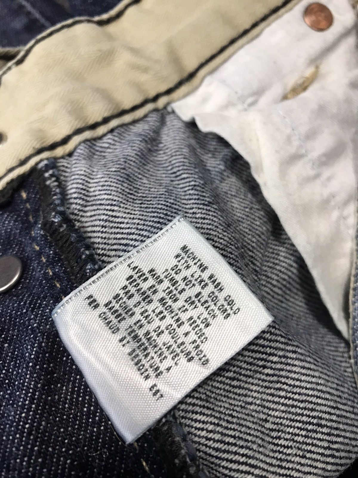 Guess Vintage Guess Jeans Light Blue Wash Design Boocut Size US 33 - 16 Thumbnail