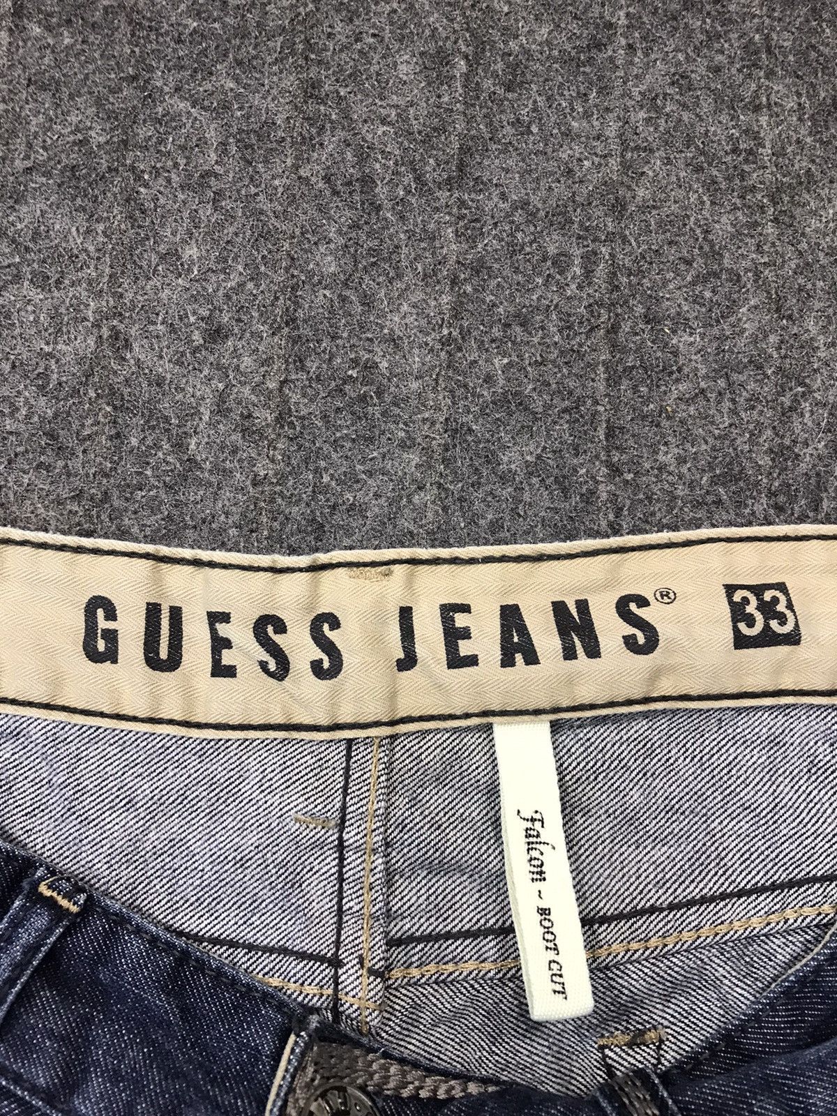 Guess Vintage Guess Jeans Light Blue Wash Design Boocut Size US 33 - 13 Thumbnail