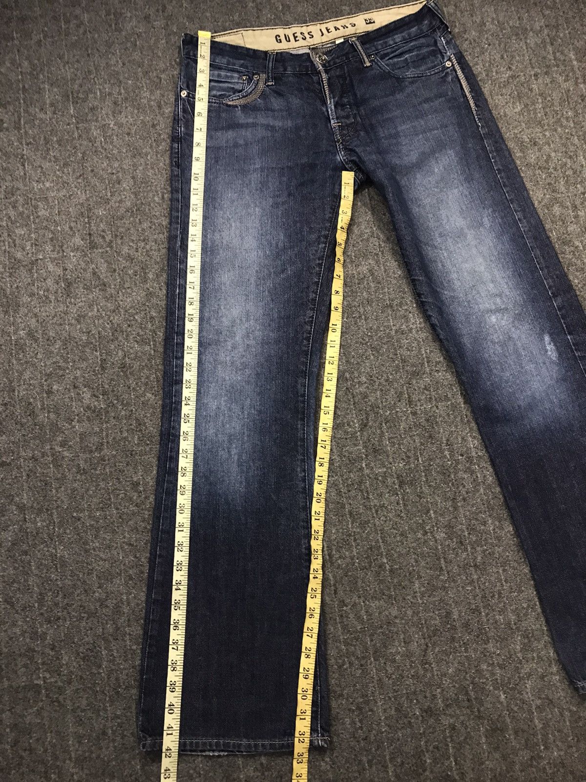 Guess Vintage Guess Jeans Light Blue Wash Design Boocut Size US 33 - 19 Thumbnail