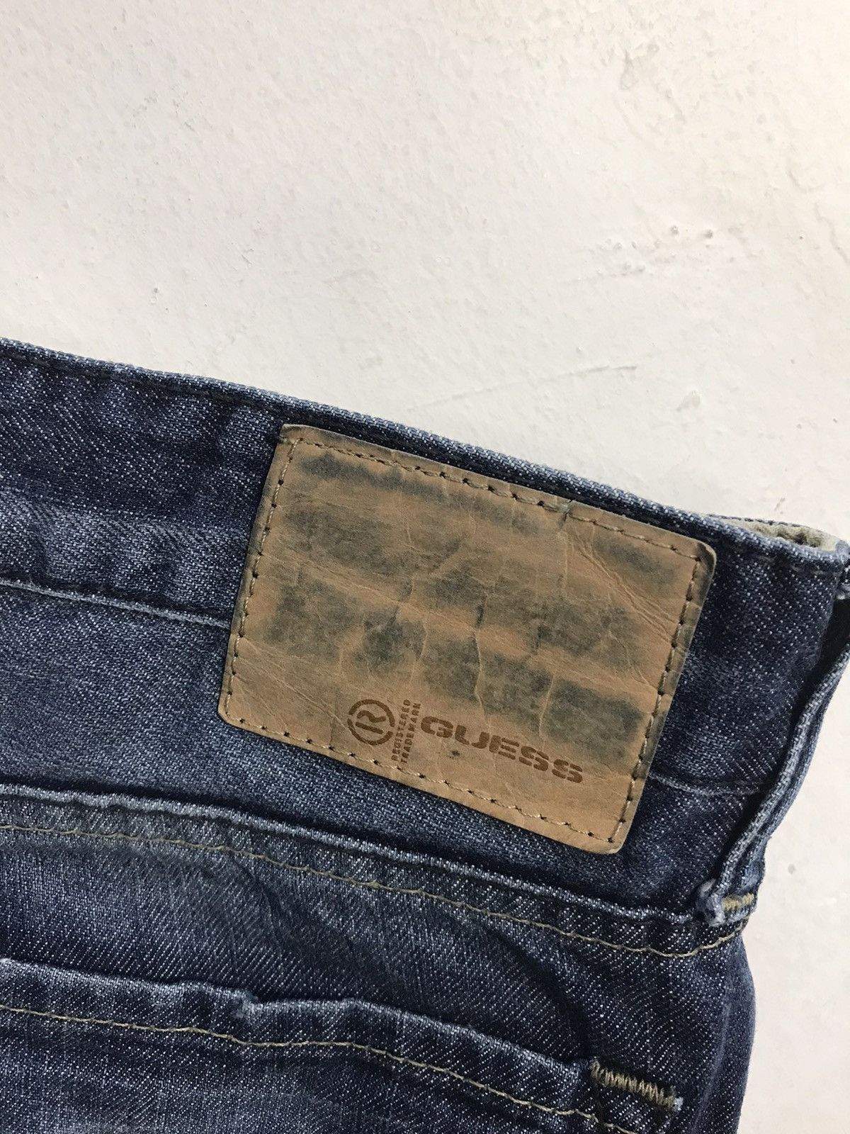 Guess Vintage Guess Jeans Light Blue Wash Design Boocut Size US 33 - 12 Thumbnail