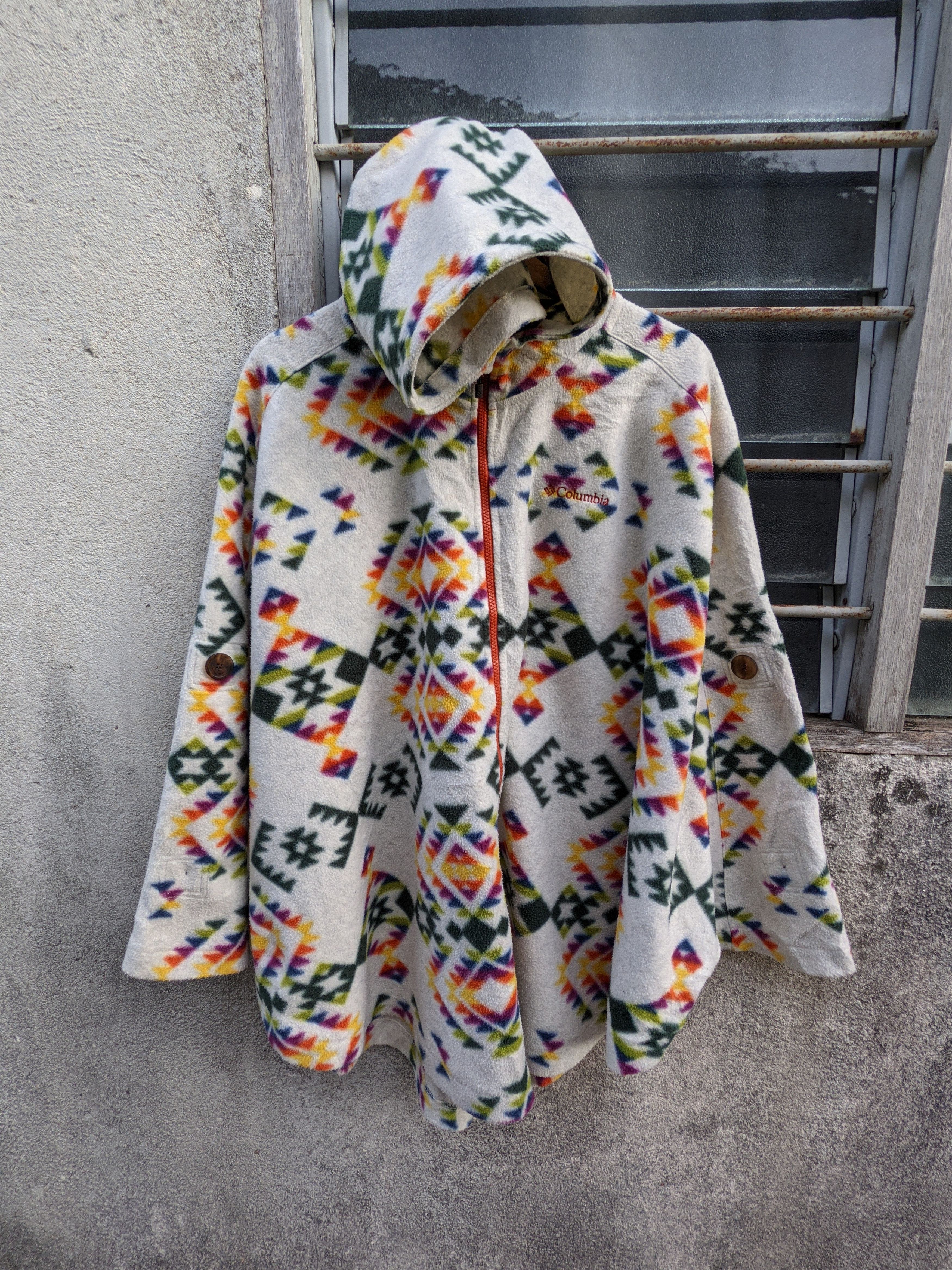 Columbia Columbia Native Aztec Poncho Fleece Size US L / EU 52-54 / 3 - 5 Thumbnail