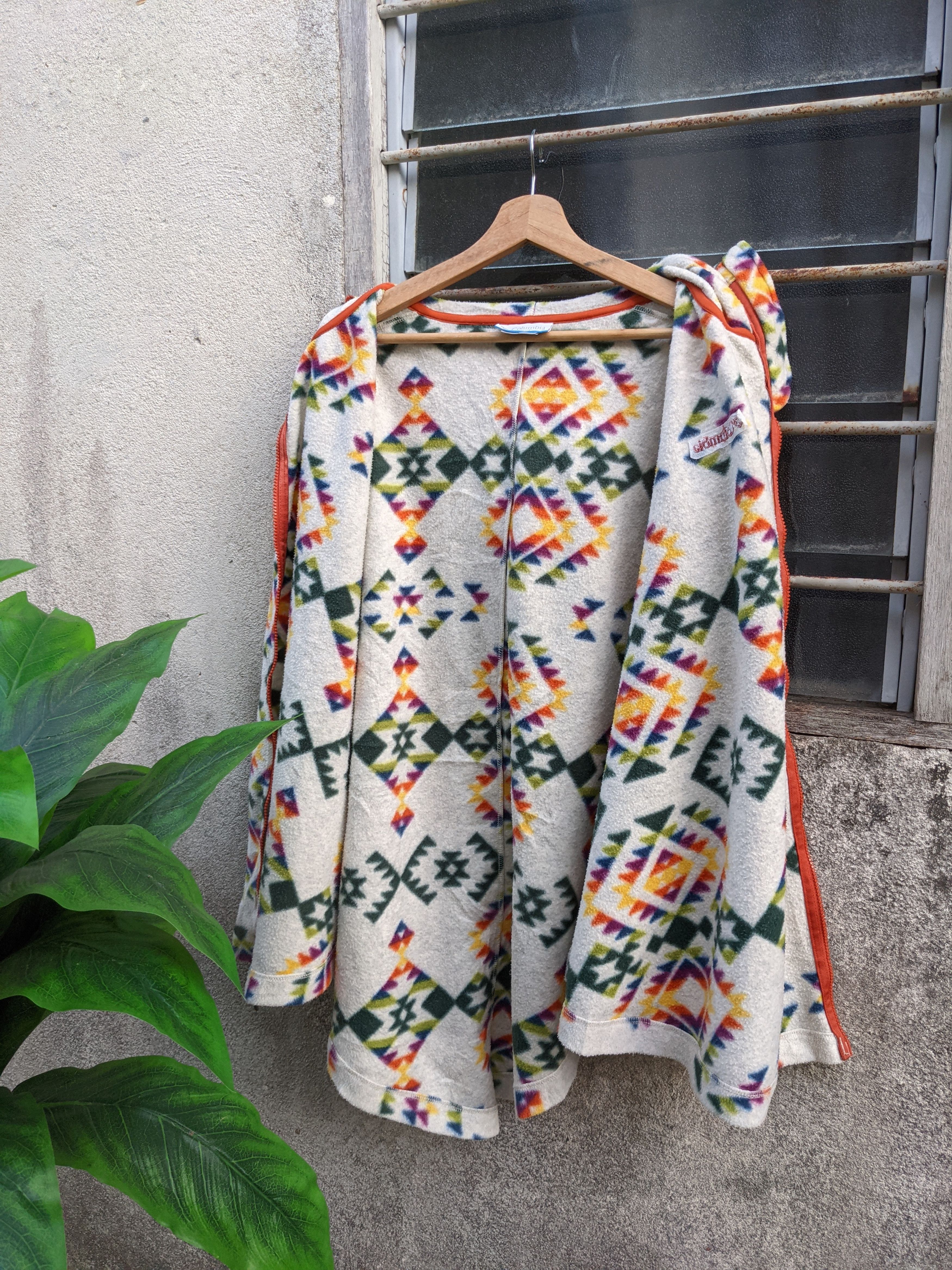 Columbia Columbia Native Aztec Poncho Fleece Size US L / EU 52-54 / 3 - 6 Thumbnail