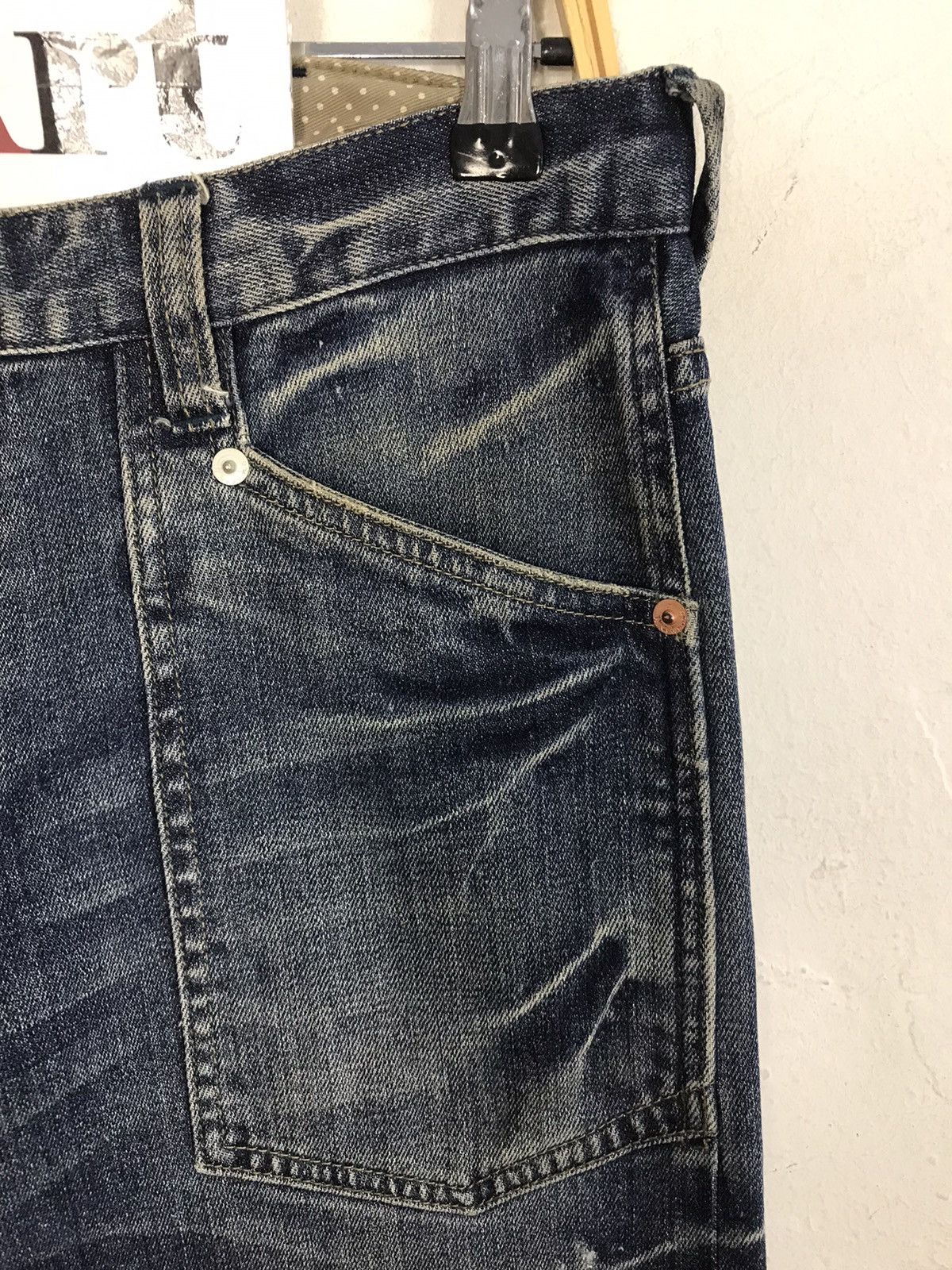 Japanese Brand × R.Newbold × Vintage Vintage R.Newbold Workwear Buckle Back Denim Style Size US 32 / EU 48 - 9 Thumbnail