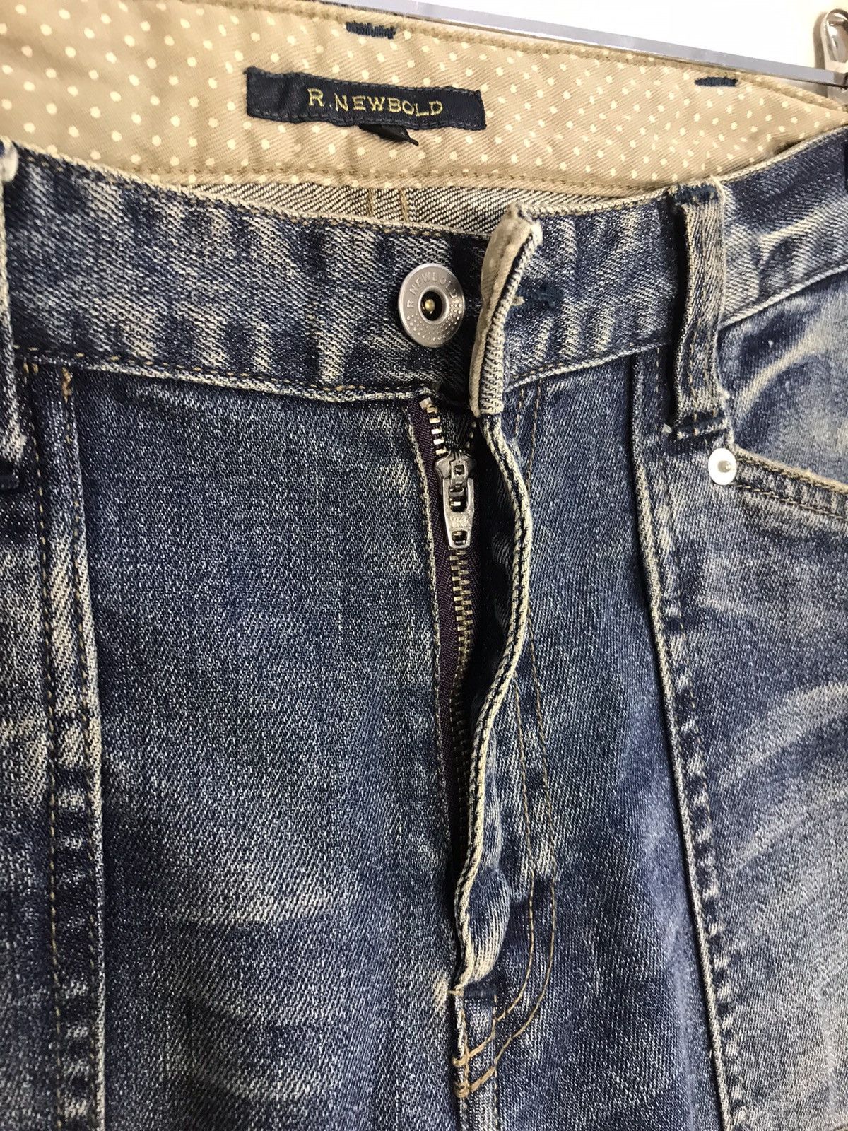 Japanese Brand × R.Newbold × Vintage Vintage R.Newbold Workwear Buckle Back Denim Style Size US 32 / EU 48 - 13 Thumbnail