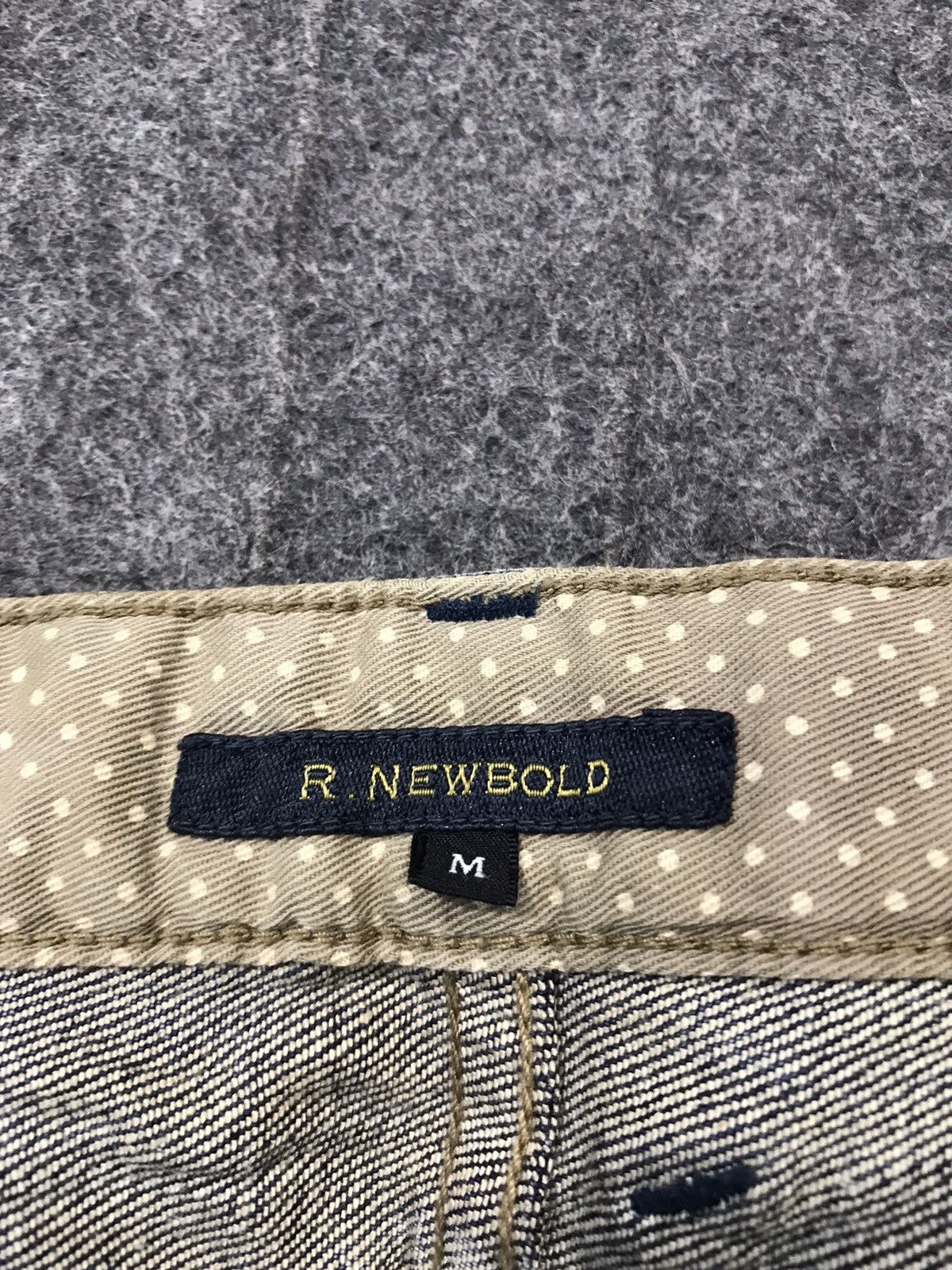 Japanese Brand × R.Newbold × Vintage Vintage R.Newbold Workwear Buckle Back Denim Style Size US 32 / EU 48 - 16 Thumbnail