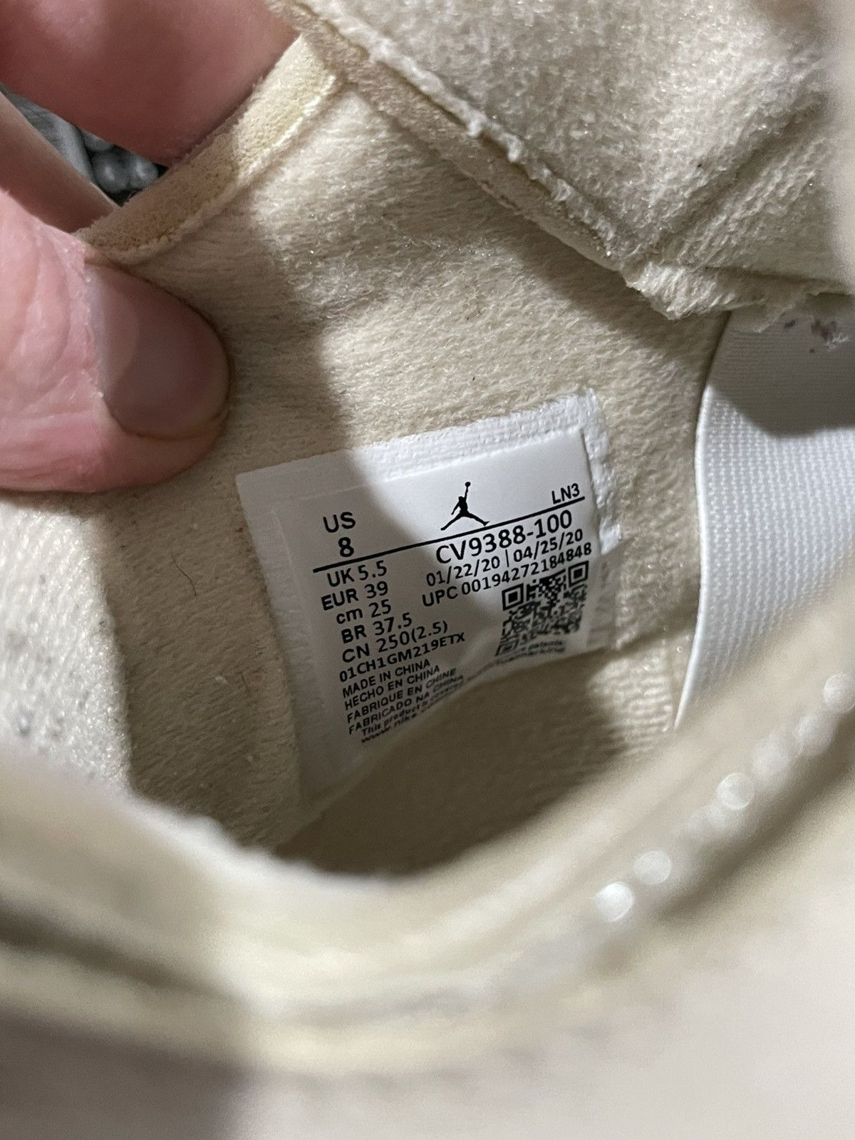 Jordan Brand × Off-White Air Jordan Retro 4 x Virgil Off-White Wmns “Sail” Sneaker Size US 6.5 / EU 39-40 - 10 Thumbnail