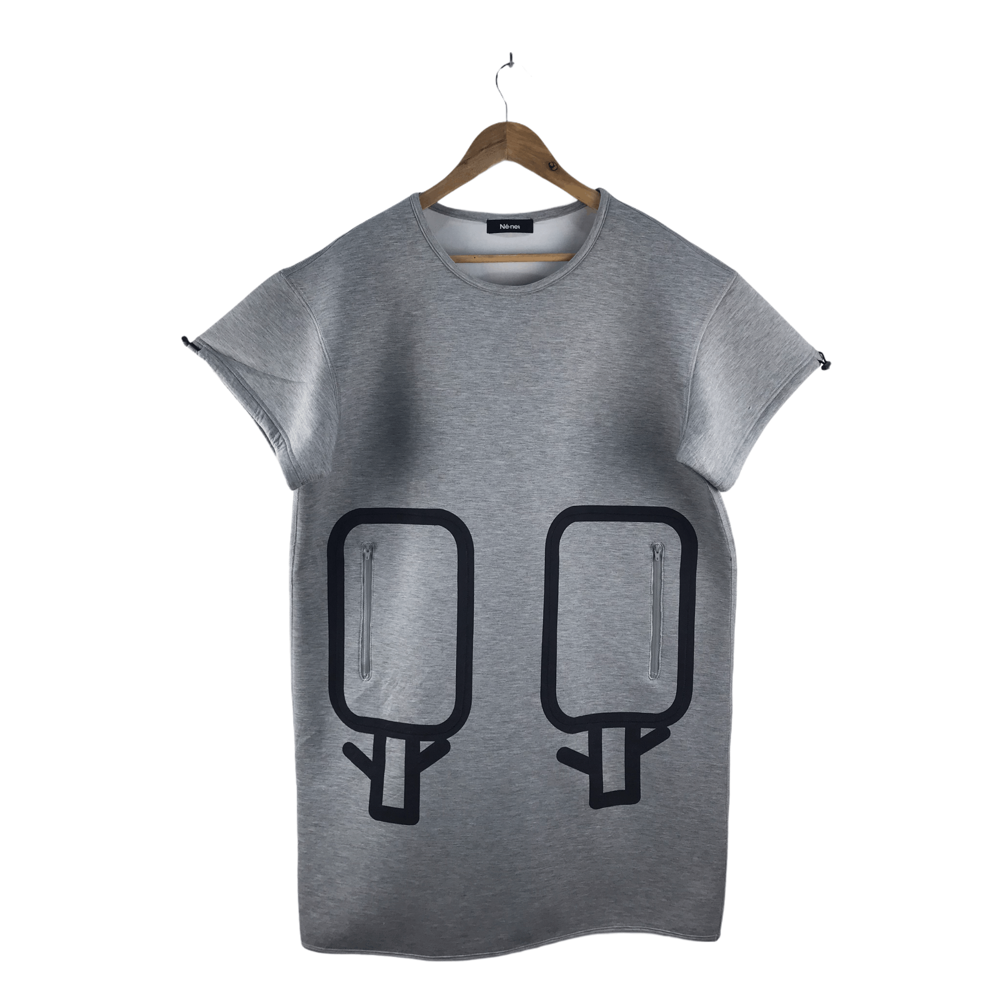 image of Ne Net Issey Miyake Tshirt in Grey, Men's (Size Large)