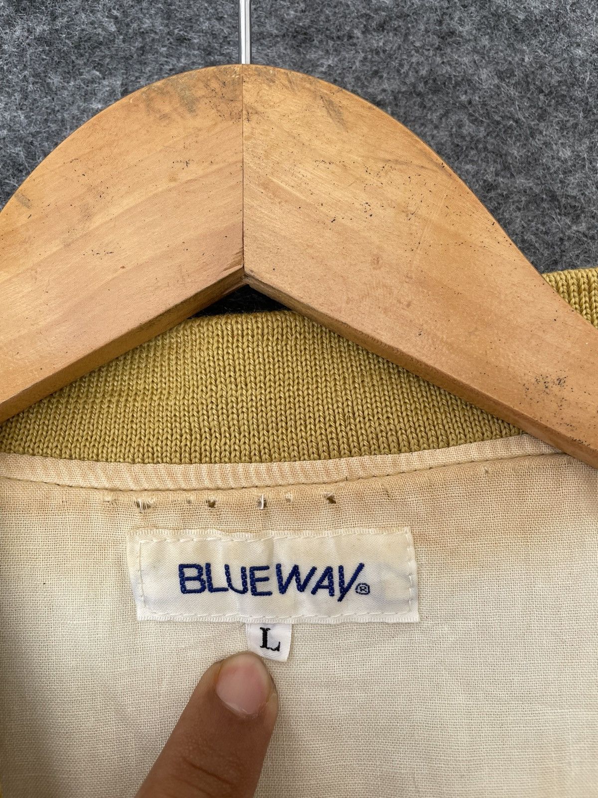 Japanese Brand × Vintage DISSTRESSED BLUE WAY JACKET Size US L / EU 52-54 / 3 - 6 Thumbnail