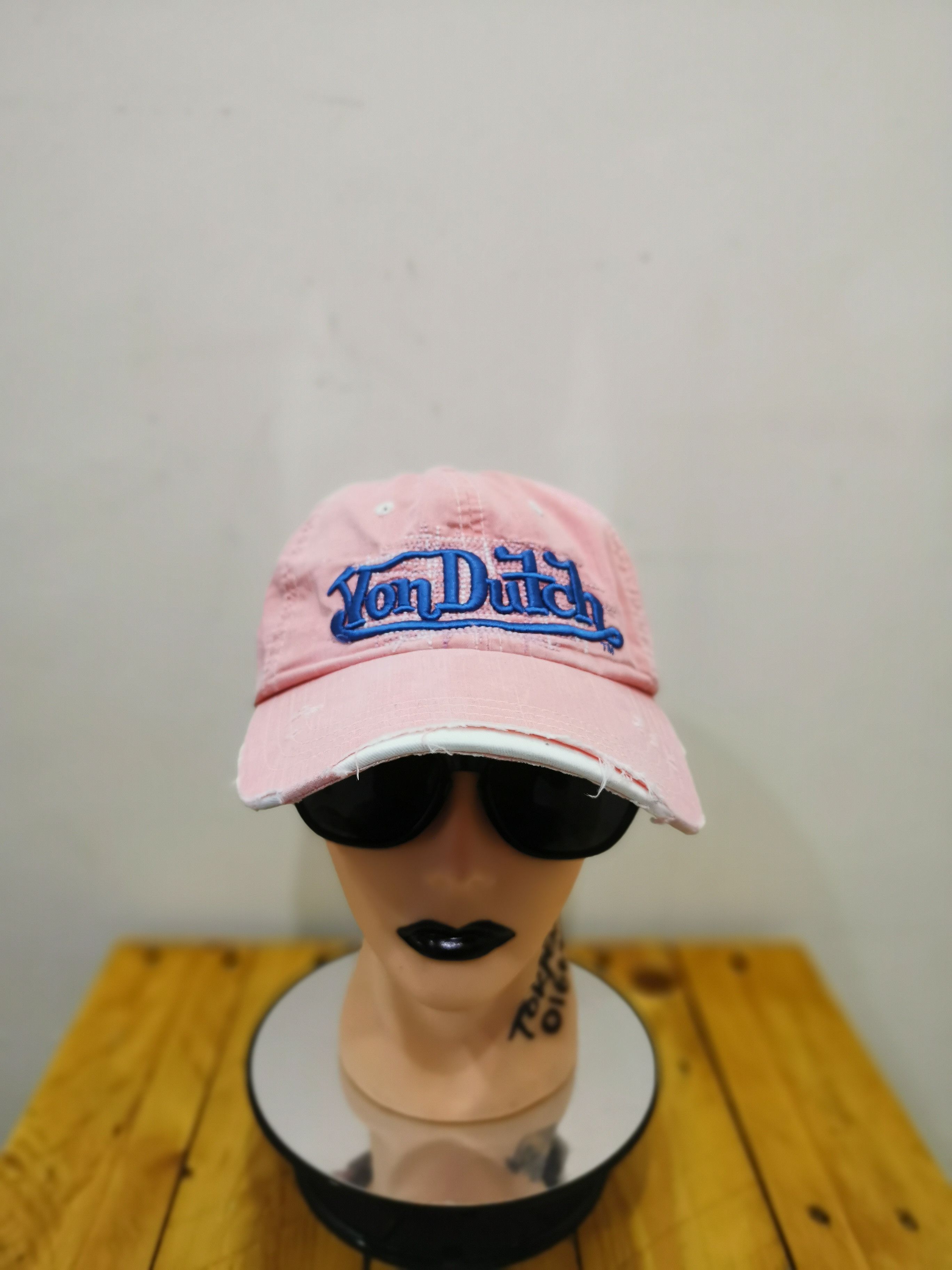 Von Dutch Von Dutch Distressed Hat Size ONE SIZE - 1 Thumbnail