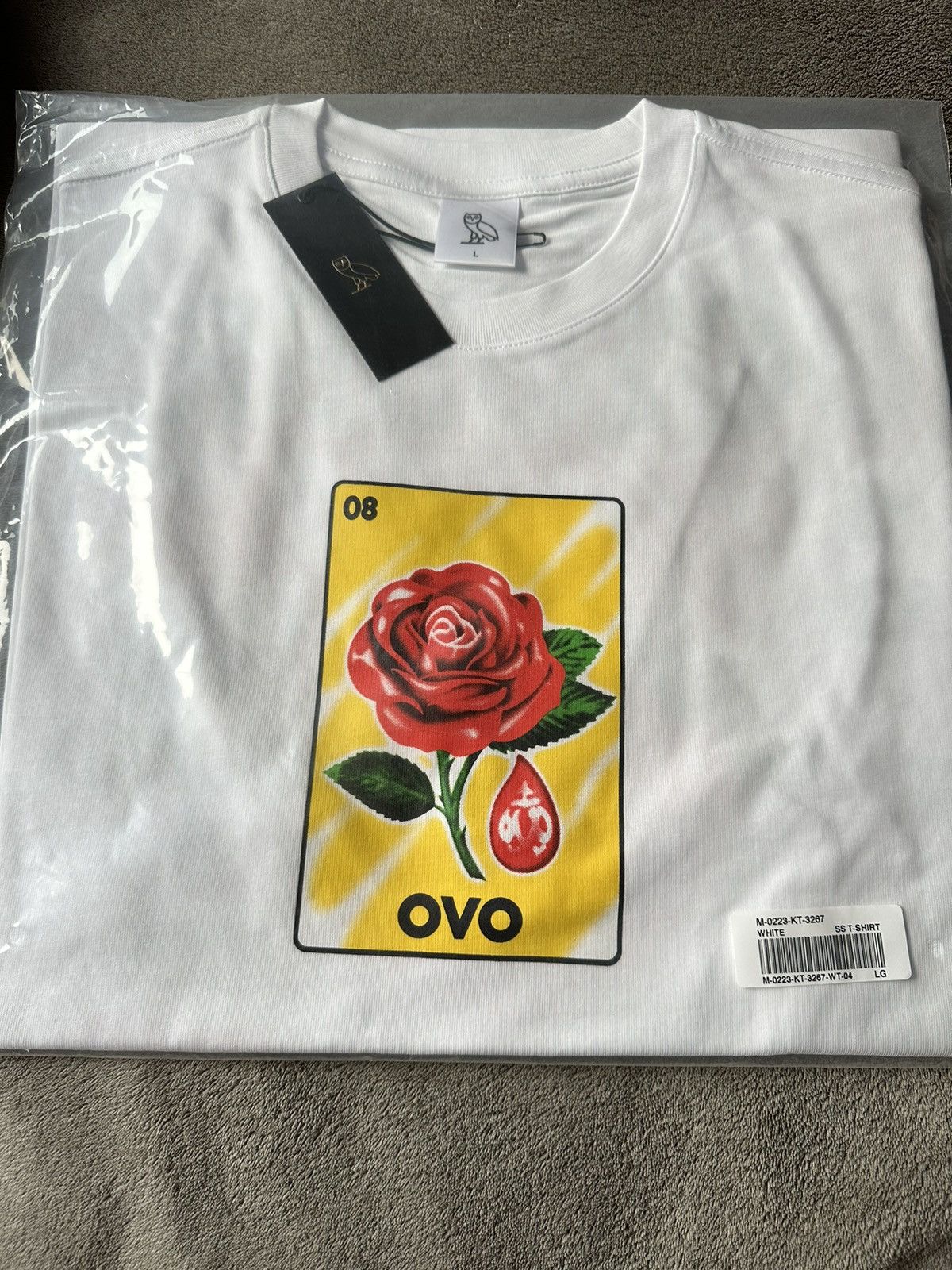 Drake × October's Very Own OVO T-SHIRT CLB SANDRA'S ROSE TEE BRAND NEW with tags (NWT) Size US L / EU 52-54 / 3 - 1 Thumbnail