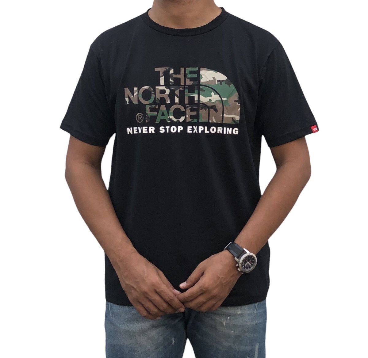 The North Face The North Face Camouflage Letter Logo Tee Size US M / EU 48-50 / 2 - 1 Thumbnail