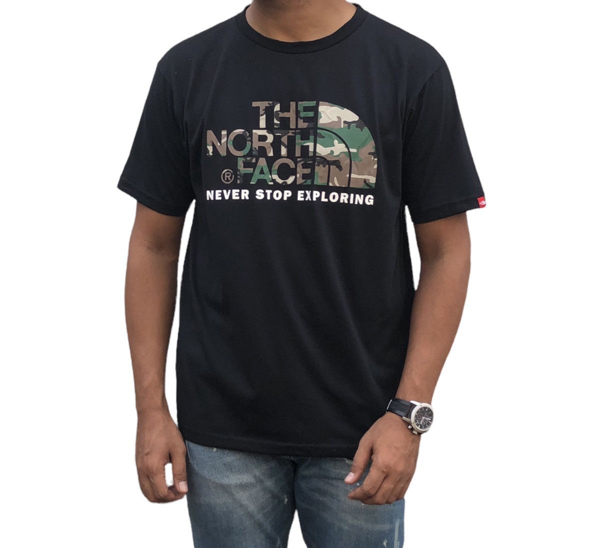 The North Face The North Face Camouflage Letter Logo Tee Size US M / EU 48-50 / 2 - 2 Thumbnail