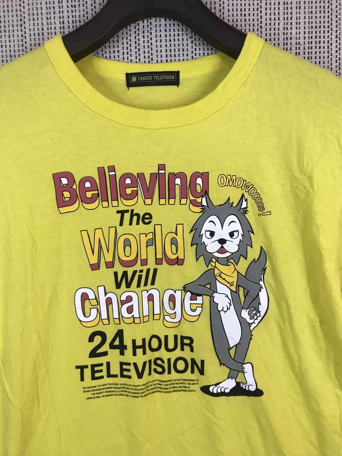 Japanese Brand × Takashi Murakami × Vintage ‼️VINTAGE 24HOUR TELEVISION TSHIRT‼️ Size US L / EU 52-54 / 3 - 2 Thumbnail