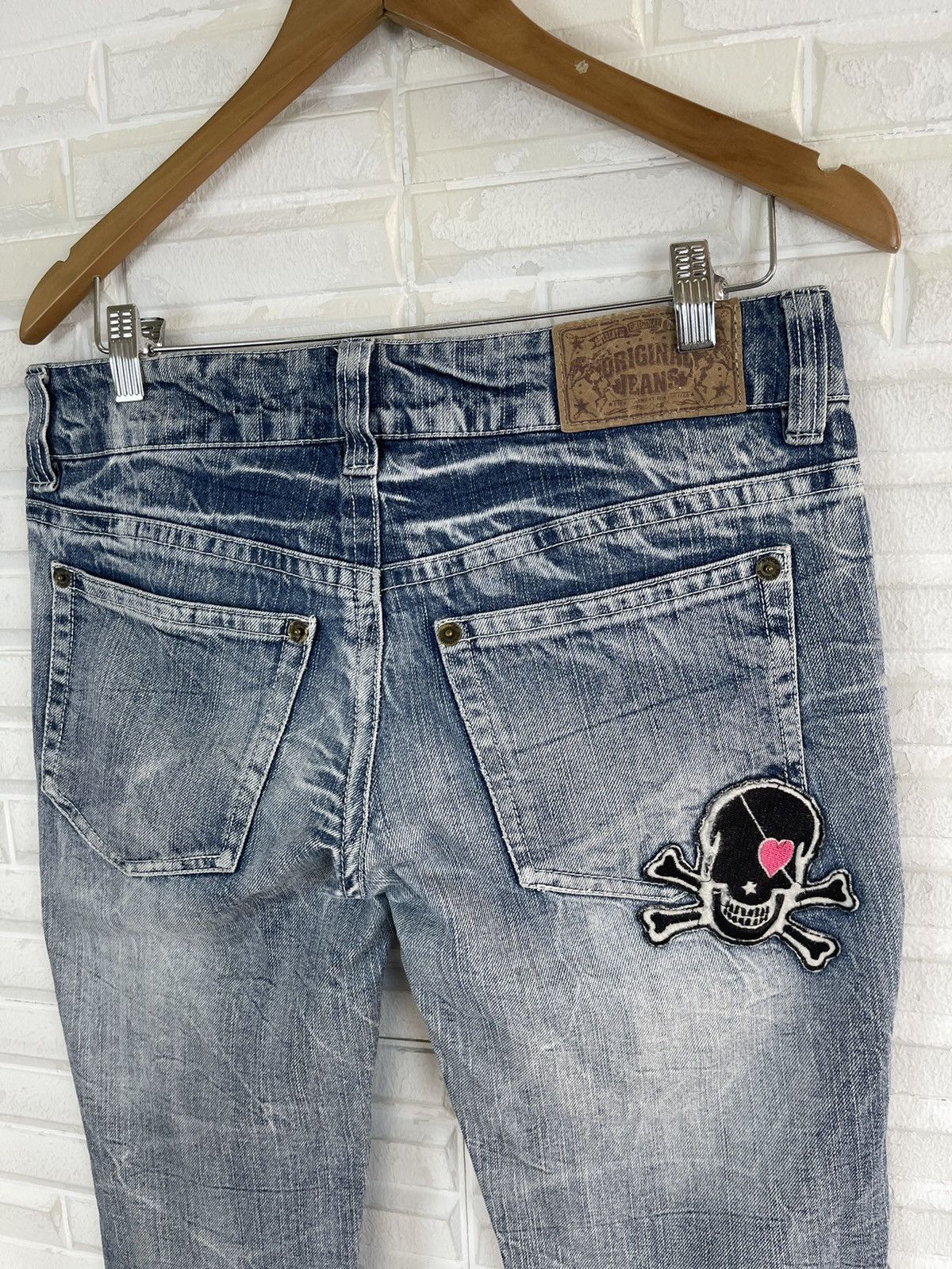 Hysteric Glamour × Japanese Brand ❌SUMMER SALE❌90’s Flare Jeans Patches Distressed Streetwear Size US 29 - 5 Thumbnail