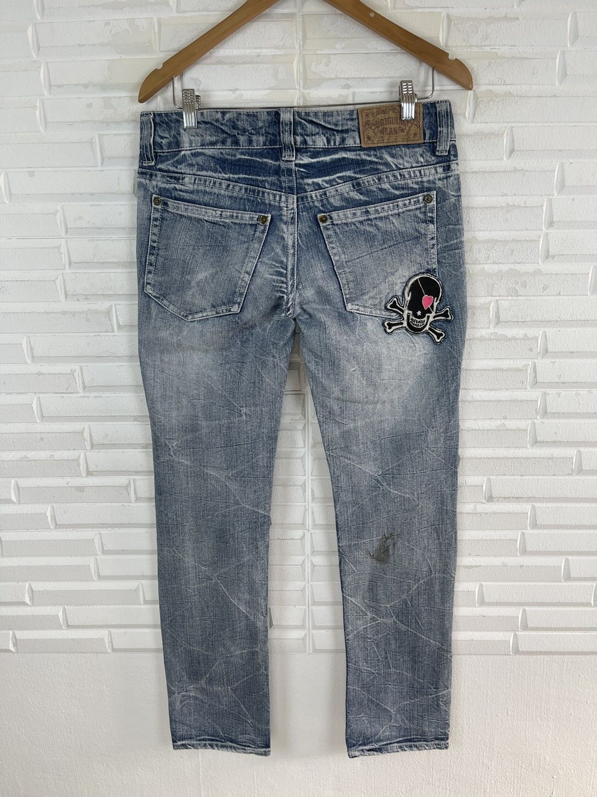 Hysteric Glamour × Japanese Brand ❌SUMMER SALE❌90’s Flare Jeans Patches Distressed Streetwear Size US 29 - 4 Thumbnail