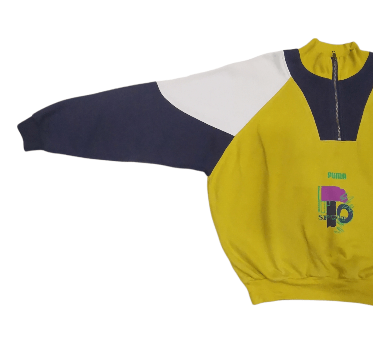 Puma × Vintage Vintage Sweatshirt Puma Sports Half Zipper Size US M / EU 48-50 / 2 - 3 Thumbnail