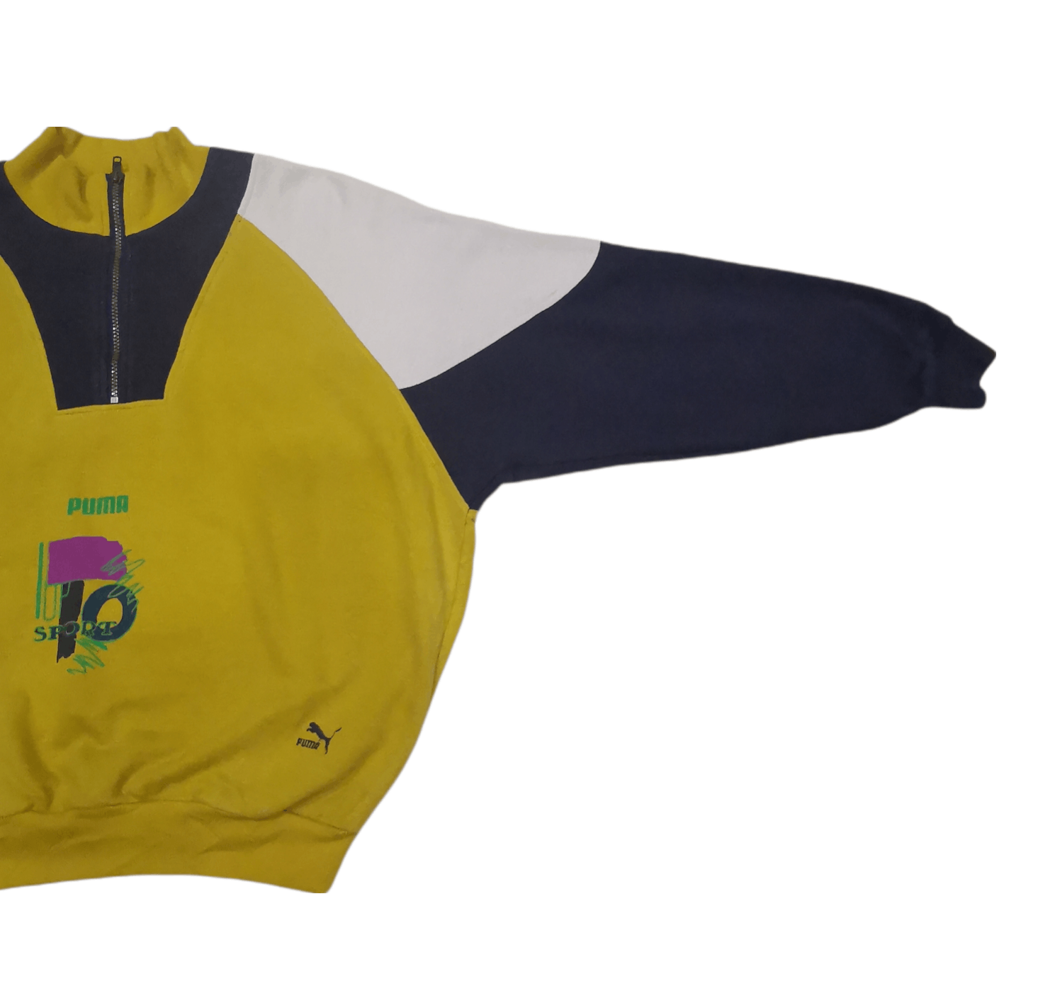 Puma × Vintage Vintage Sweatshirt Puma Sports Half Zipper Size US M / EU 48-50 / 2 - 4 Thumbnail
