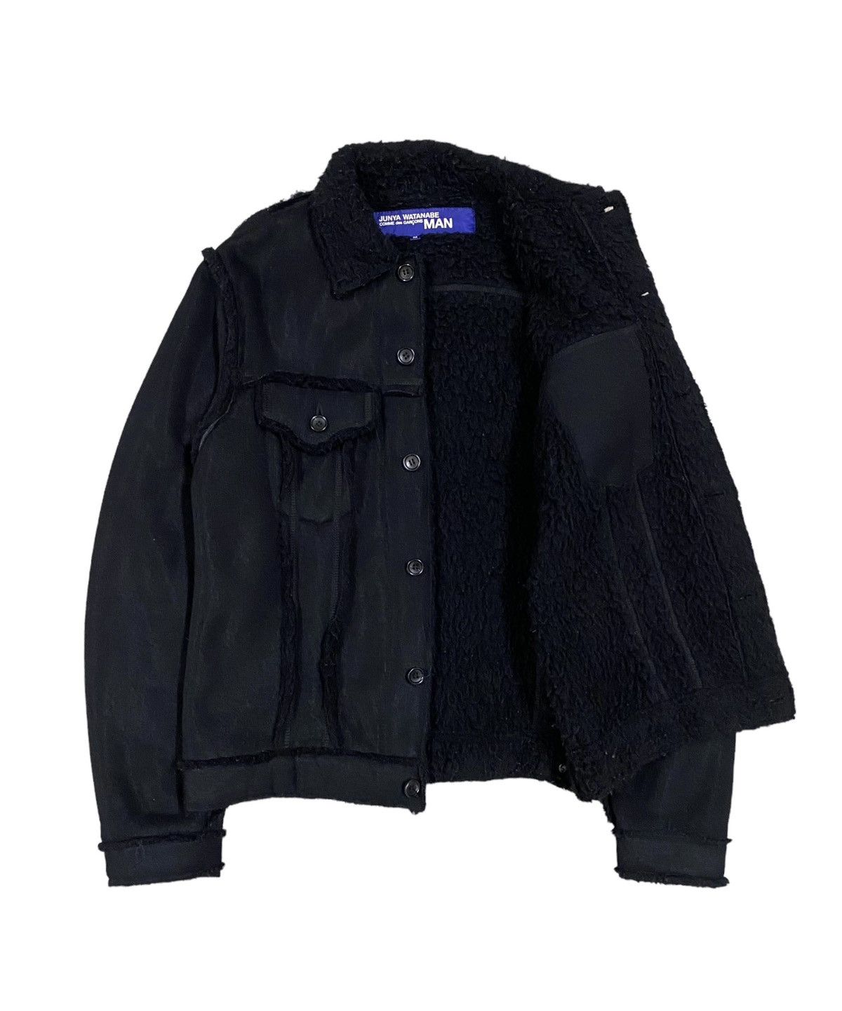 Comme des Garcons Homme Plus Authentic🔥Junya Watanabe AD2003 Sherling Trucker Jacket Size US M / EU 48-50 / 2 - 2 Thumbnail
