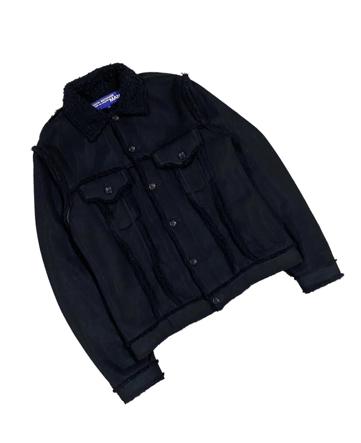 Comme des Garcons Homme Plus Authentic🔥Junya Watanabe AD2003 Sherling Trucker Jacket Size US M / EU 48-50 / 2 - 11 Thumbnail