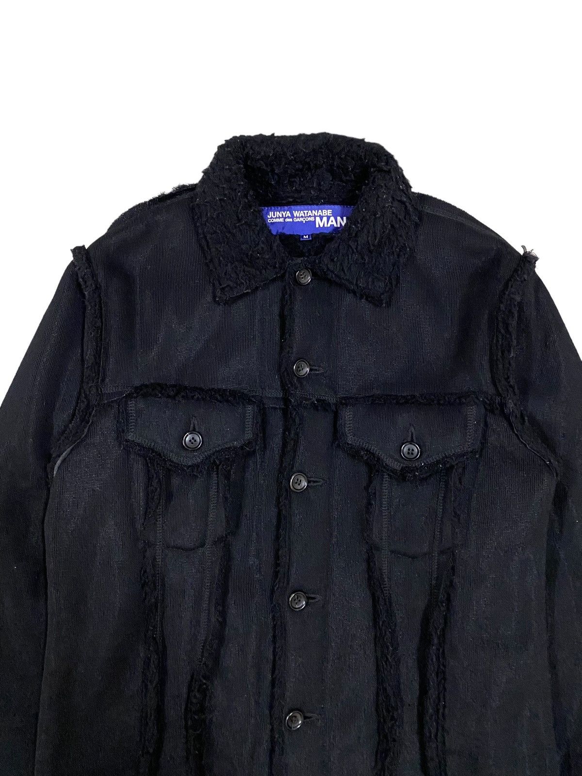 Comme des Garcons Homme Plus Authentic🔥Junya Watanabe AD2003 Sherling Trucker Jacket Size US M / EU 48-50 / 2 - 5 Thumbnail