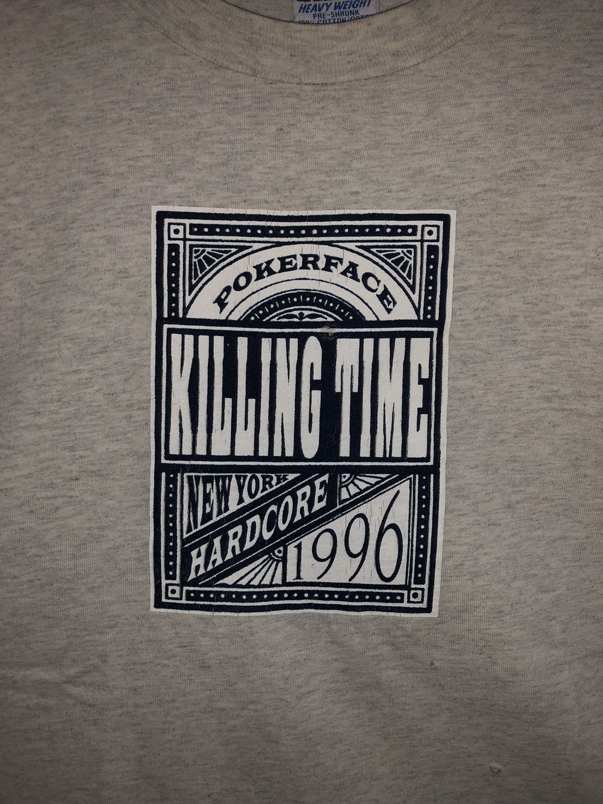 Band Tees × Vintage Vintage Killing Time 1996 Poker Face Shirt Size US XL / EU 56 / 4 - 3 Thumbnail