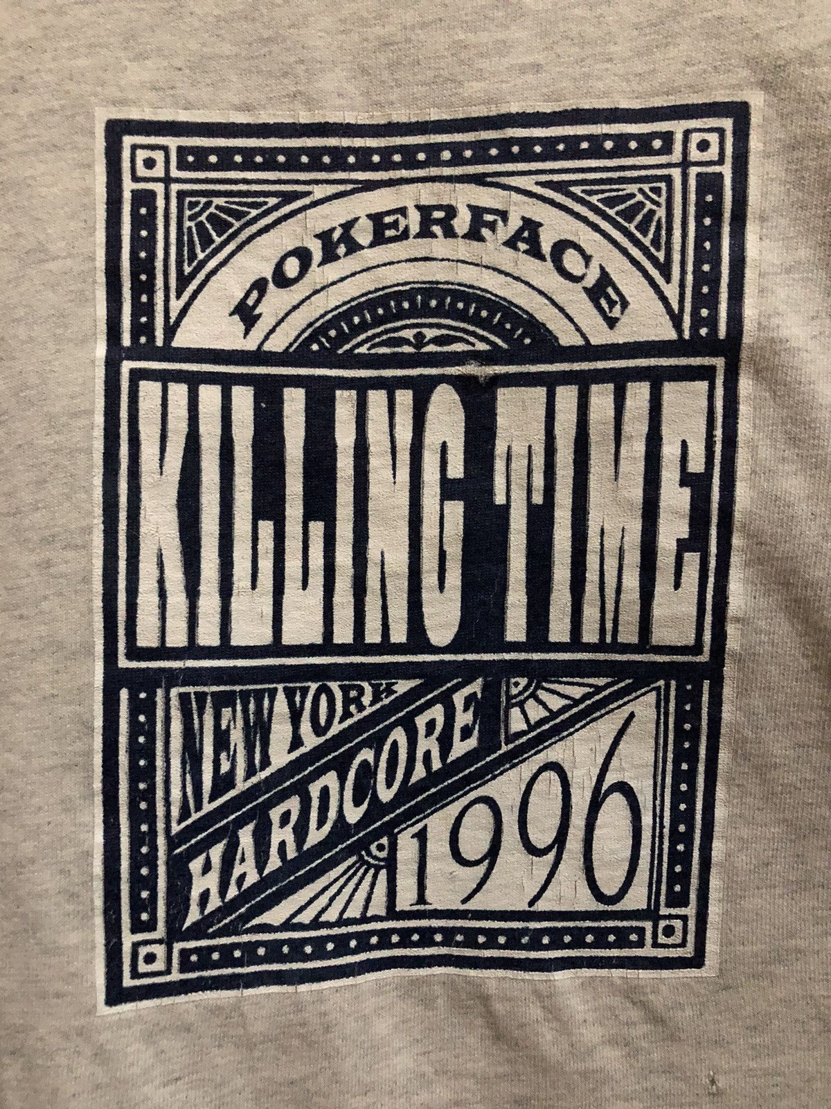 Band Tees × Vintage Vintage Killing Time 1996 Poker Face Shirt Size US XL / EU 56 / 4 - 4 Thumbnail