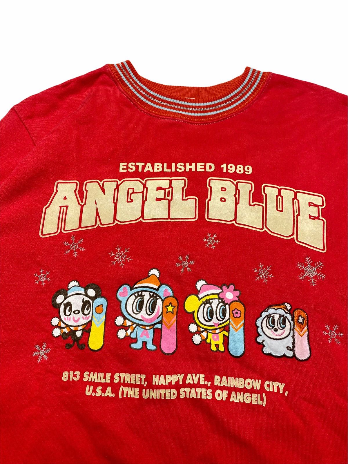 Angel Blue 1990s Angel Blue - Snow Board Company Crewneck Size US S / EU 44-46 / 1 - 5 Thumbnail