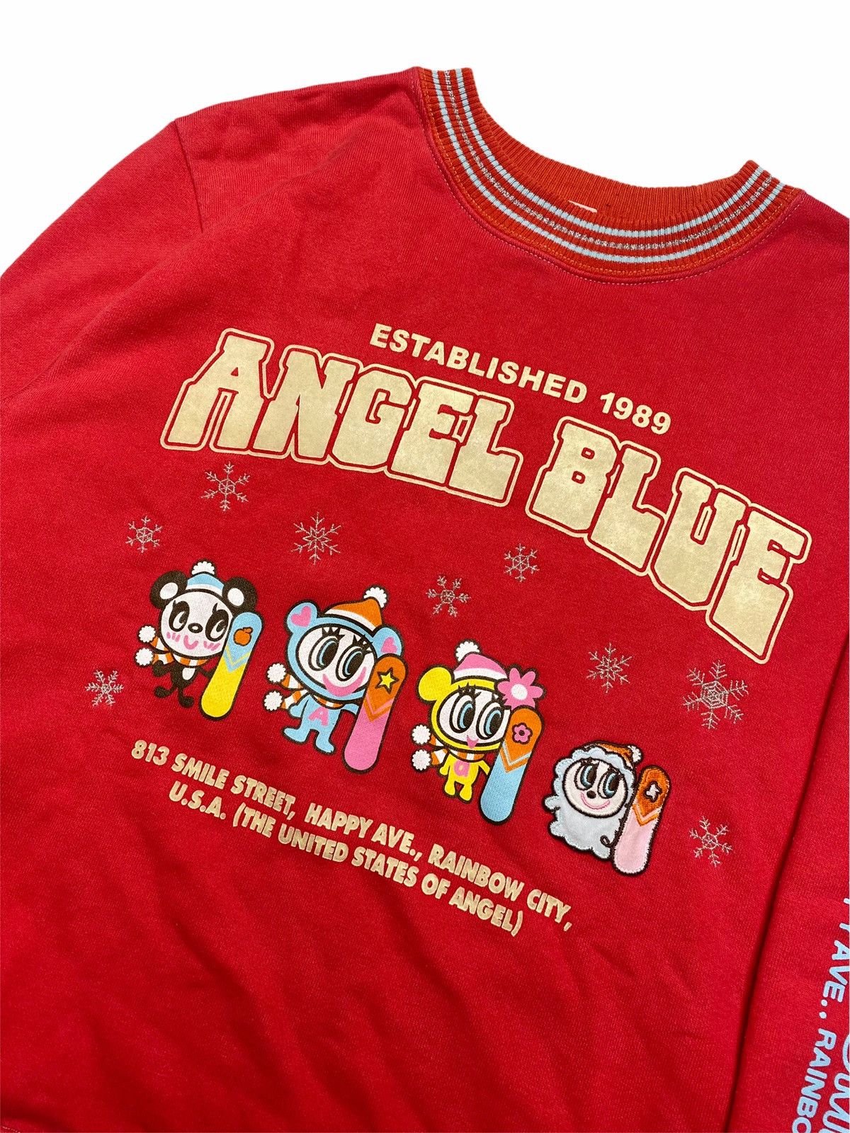 Angel Blue 1990s Angel Blue - Snow Board Company Crewneck Size US S / EU 44-46 / 1 - 3 Thumbnail