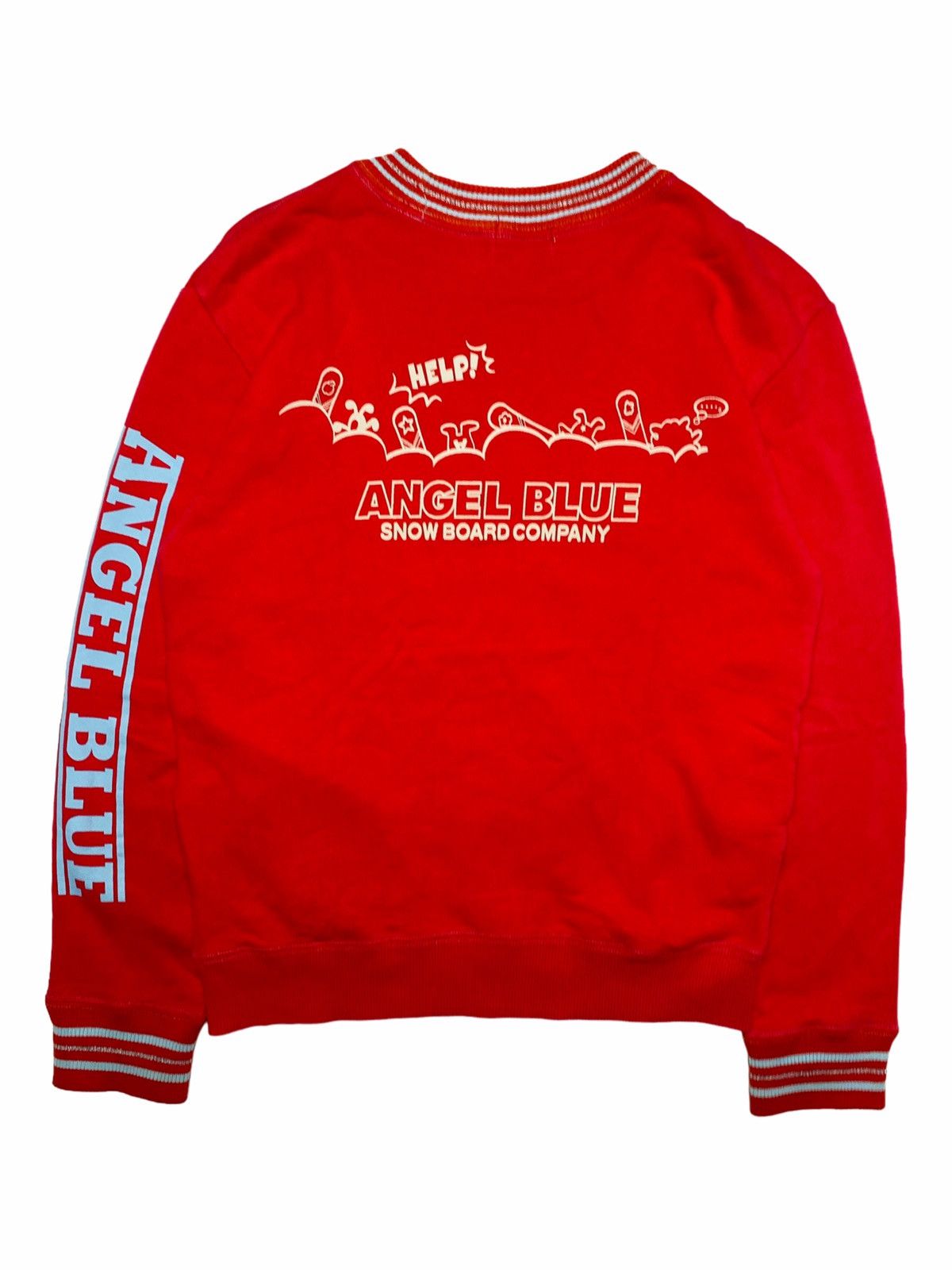 Angel Blue 1990s Angel Blue - Snow Board Company Crewneck Size US S / EU 44-46 / 1 - 2 Thumbnail