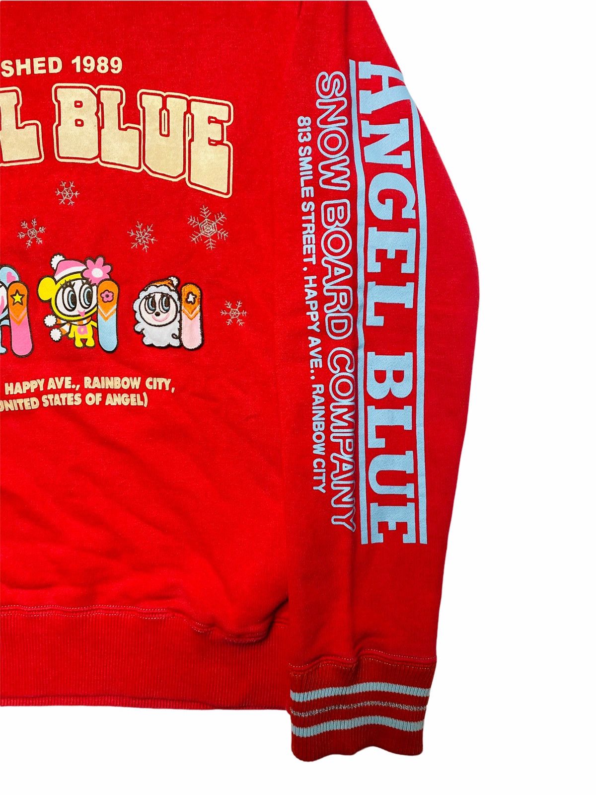 Angel Blue 1990s Angel Blue - Snow Board Company Crewneck Size US S / EU 44-46 / 1 - 4 Thumbnail