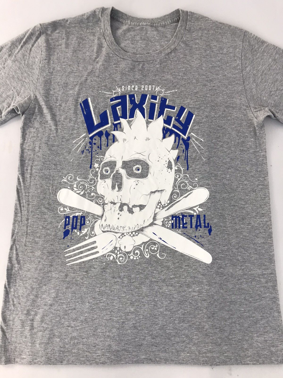 Japanese Brand Vintage Laxity Pop Metal 2007 Skull by Daluc Japan K1190j Size US S / EU 44-46 / 1 - 3 Thumbnail