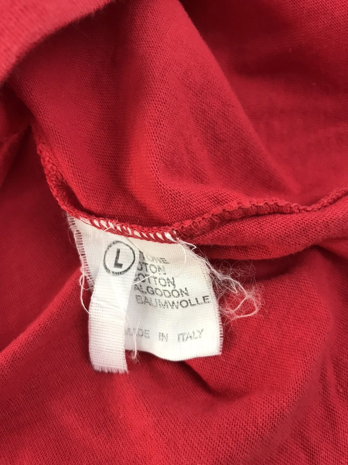 Trussardi × Vintage Vintage Trussardi Made in Italy Side Tape Tee K1192j Size US M / EU 48-50 / 2 - 5 Thumbnail