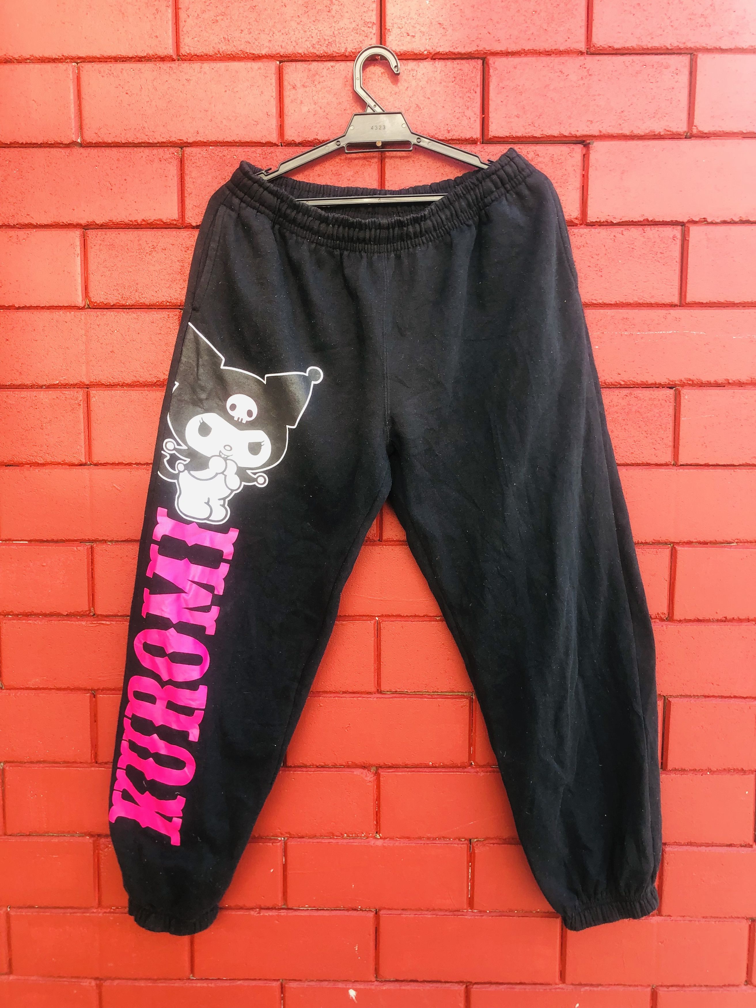 Japanese Brand × Vintage Kuromi Japanese Cartoon Famous Fashion Style Sweatpant Size US 33 - 1 Thumbnail