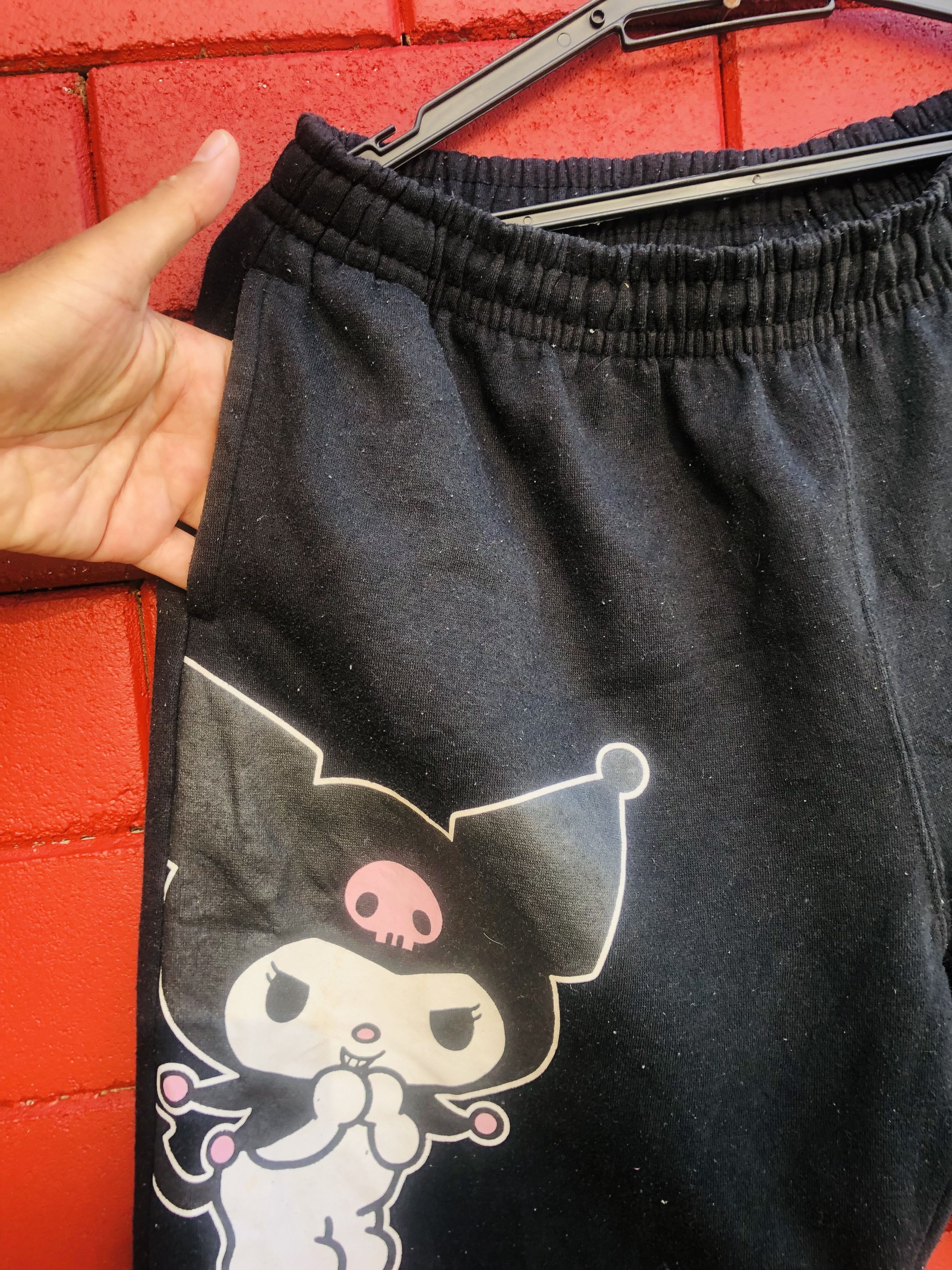 Japanese Brand × Vintage Kuromi Japanese Cartoon Famous Fashion Style Sweatpant Size US 33 - 4 Thumbnail