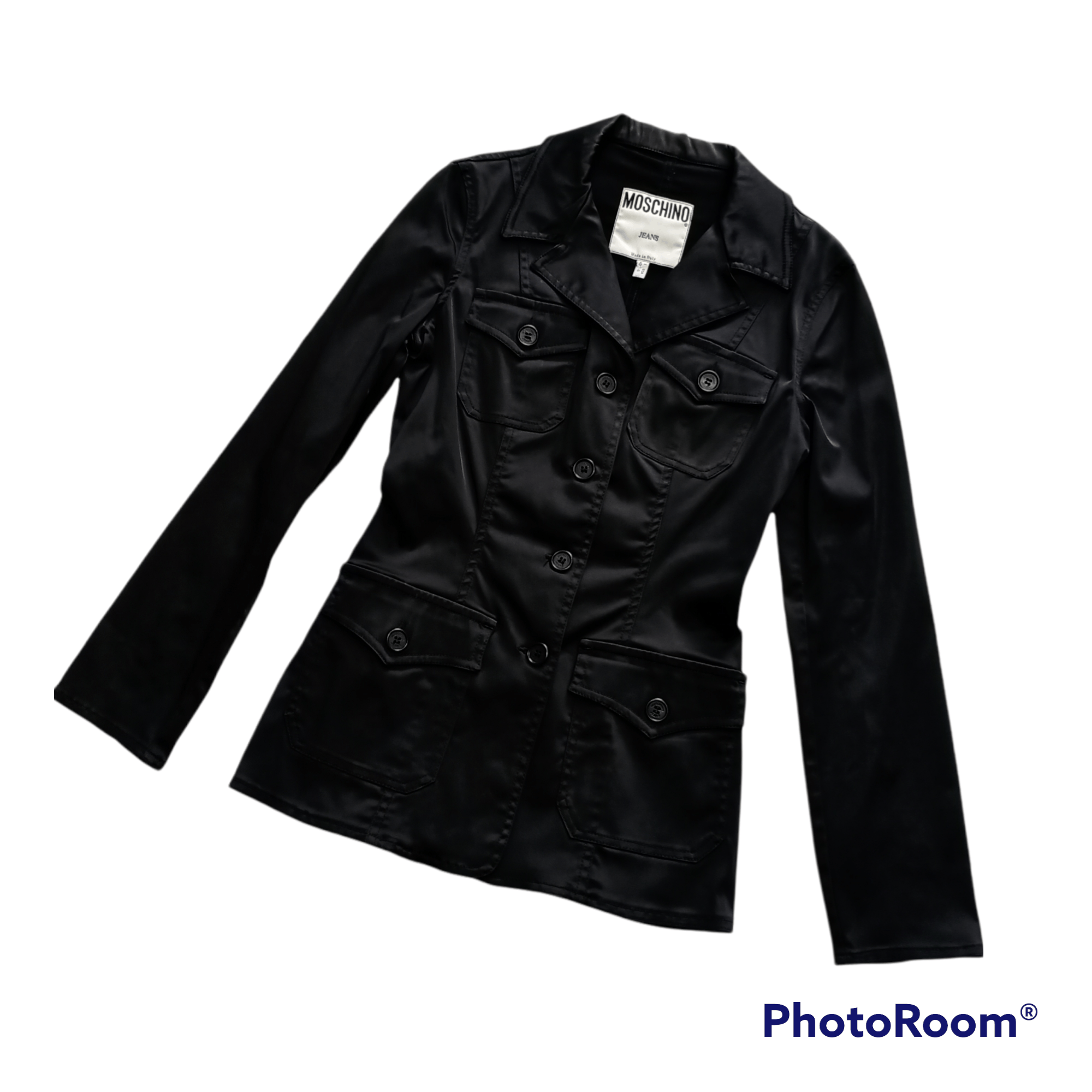 Designer × Moschino 🔥STEAL🔥Very Rare Moschino Black Avant Garde Jacket Size M / US 6-8 / IT 42-44 - 2 Thumbnail