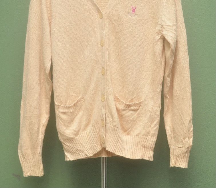 Japanese Brand × Playboy × Vintage Vintage Playboy Cardigan Knitwear Travis Scott Style 001 Size US M / EU 48-50 / 2 - 3 Thumbnail
